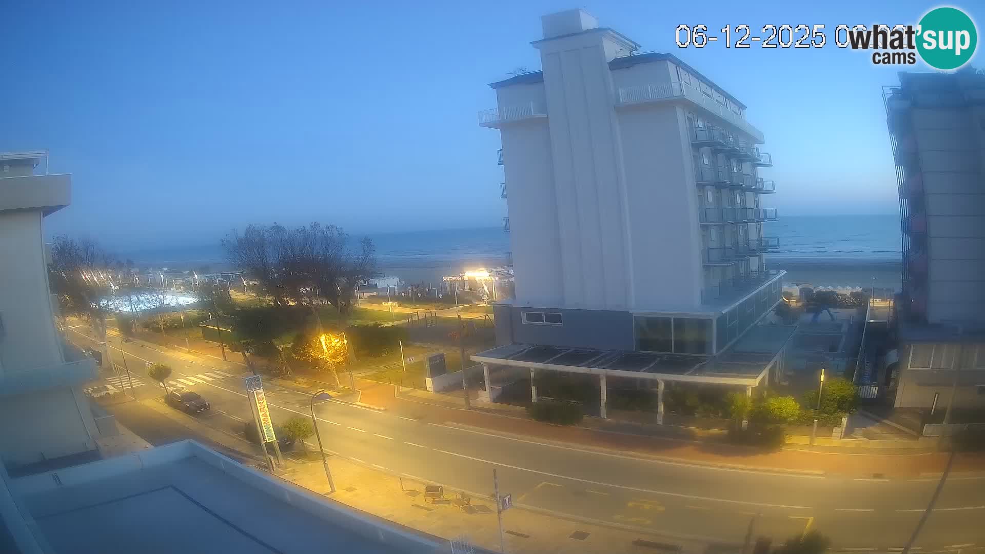 Riccione webcam playa y jardines La Malfa – Playa Bagni Oreste 115