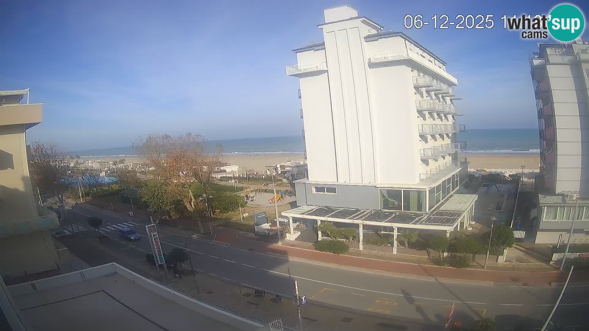 Riccione webcam plage et jardins La Malfa – Bagni Oreste plage 115