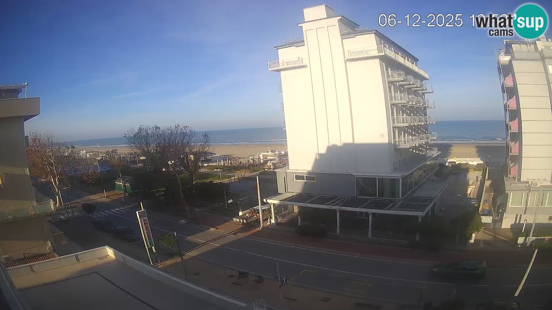 Riccione webcam plage et jardins La Malfa – Bagni Oreste plage 115