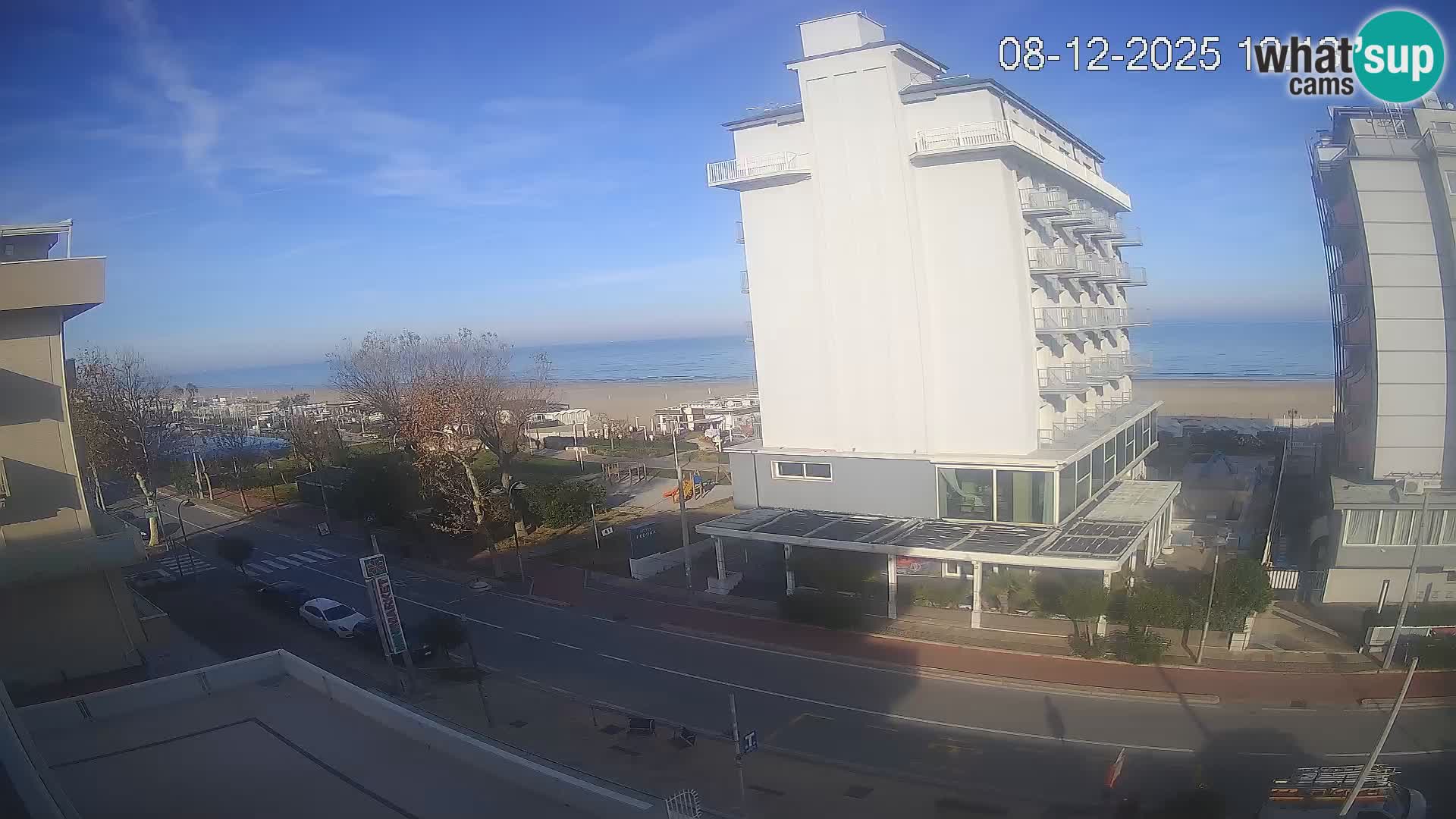 Riccione webcam plage et jardins La Malfa – Bagni Oreste plage 115