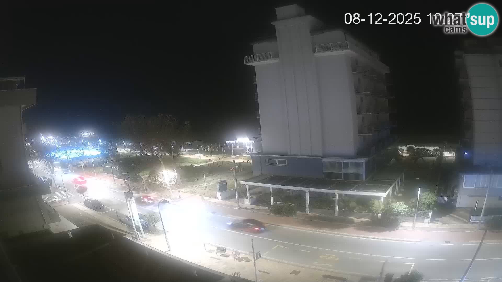 Riccione web kamera plaža i vrtovi La Malfa – plaža Bagni Oreste 115