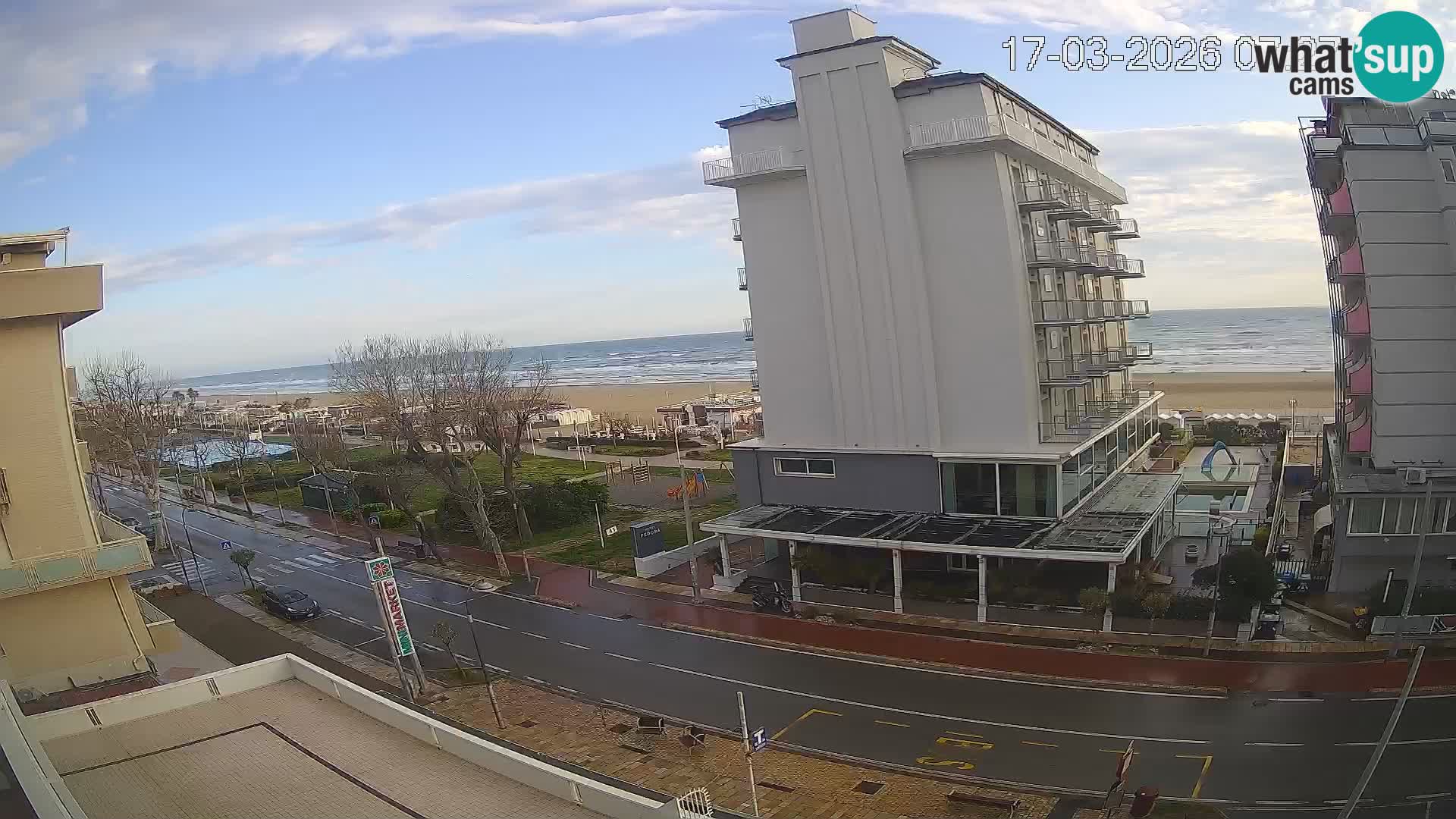 Riccione Webcam Strand und Gärten La Malfa – Bagni Oreste Strand 115