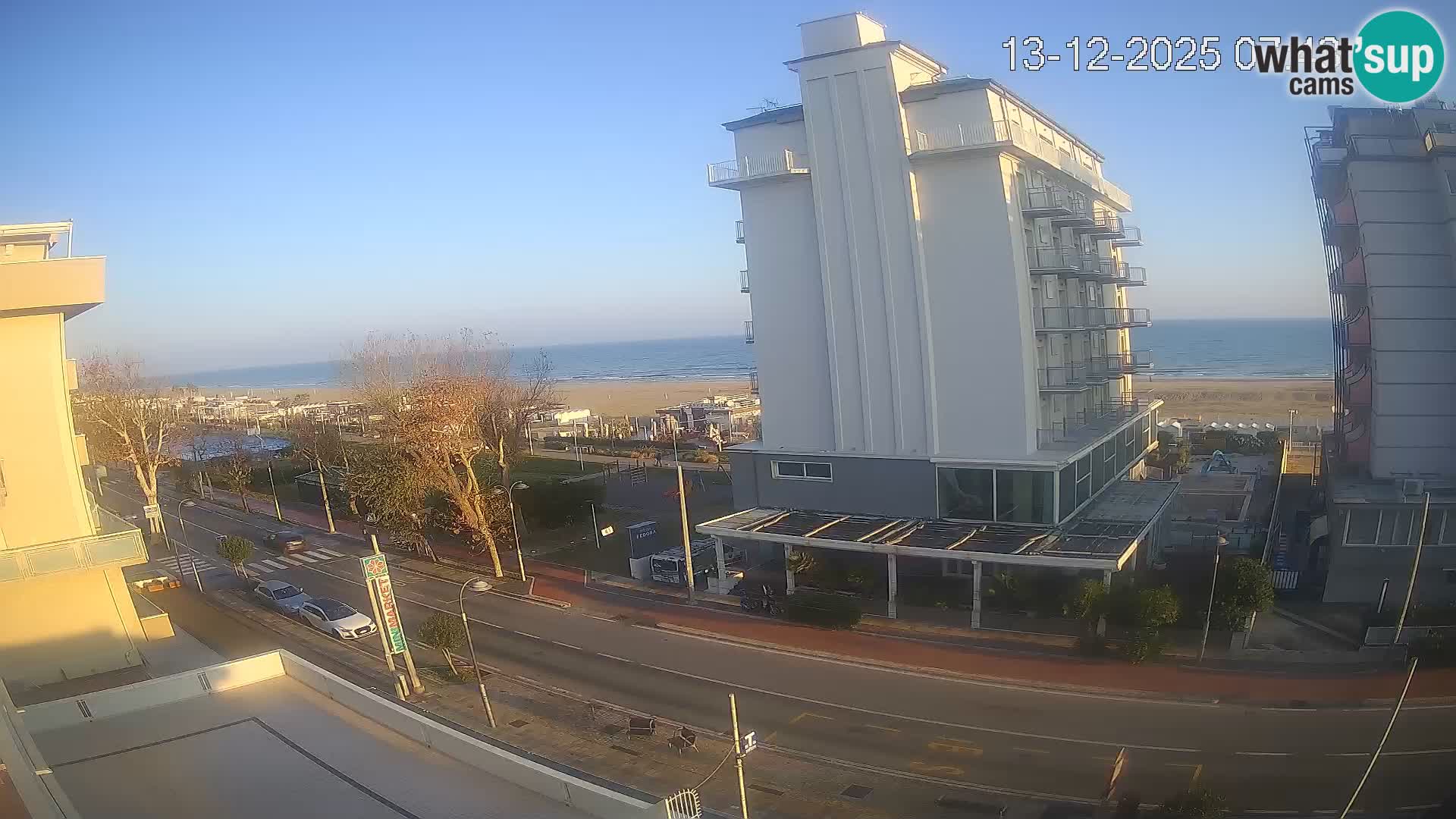 Riccione webcam plage et jardins La Malfa – Bagni Oreste plage 115