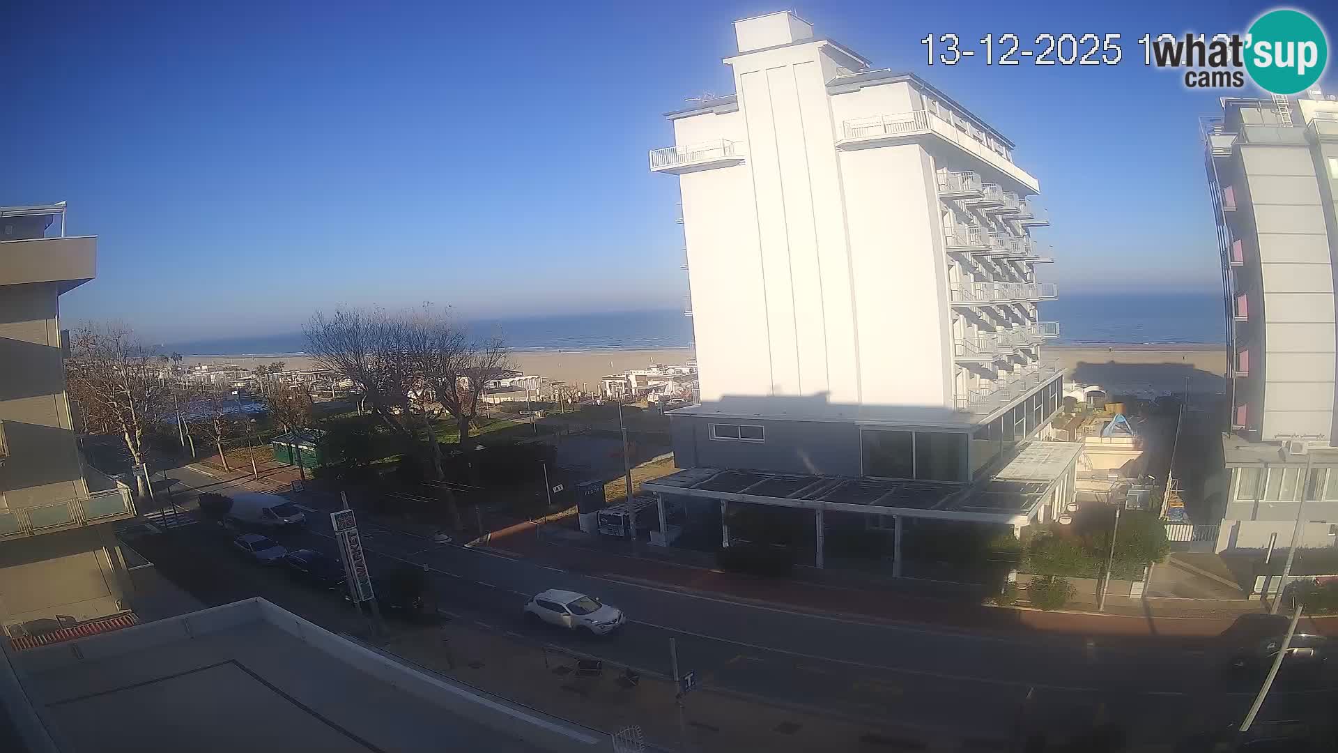 Riccione web kamera plaža i vrtovi La Malfa – plaža Bagni Oreste 115