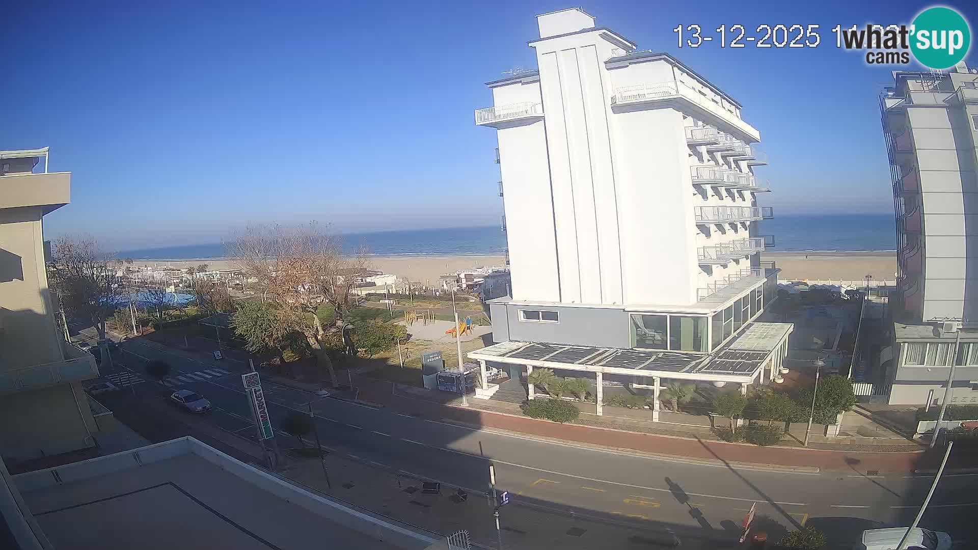 Riccione webcam playa y jardines La Malfa – Playa Bagni Oreste 115