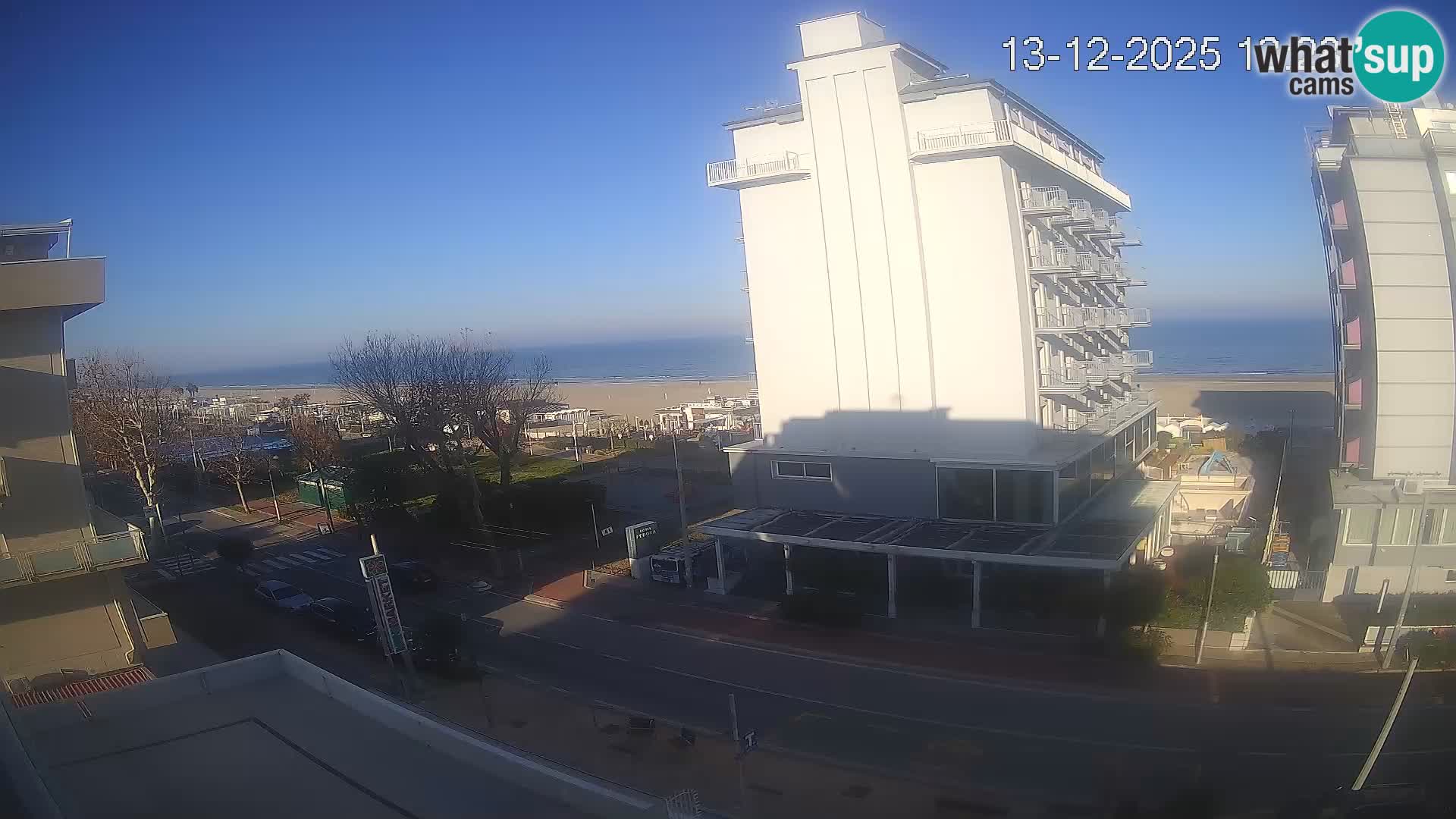 Plaža s spletno kamero Riccione in vrtovi La Malfa – plaža Bagni Oreste 115