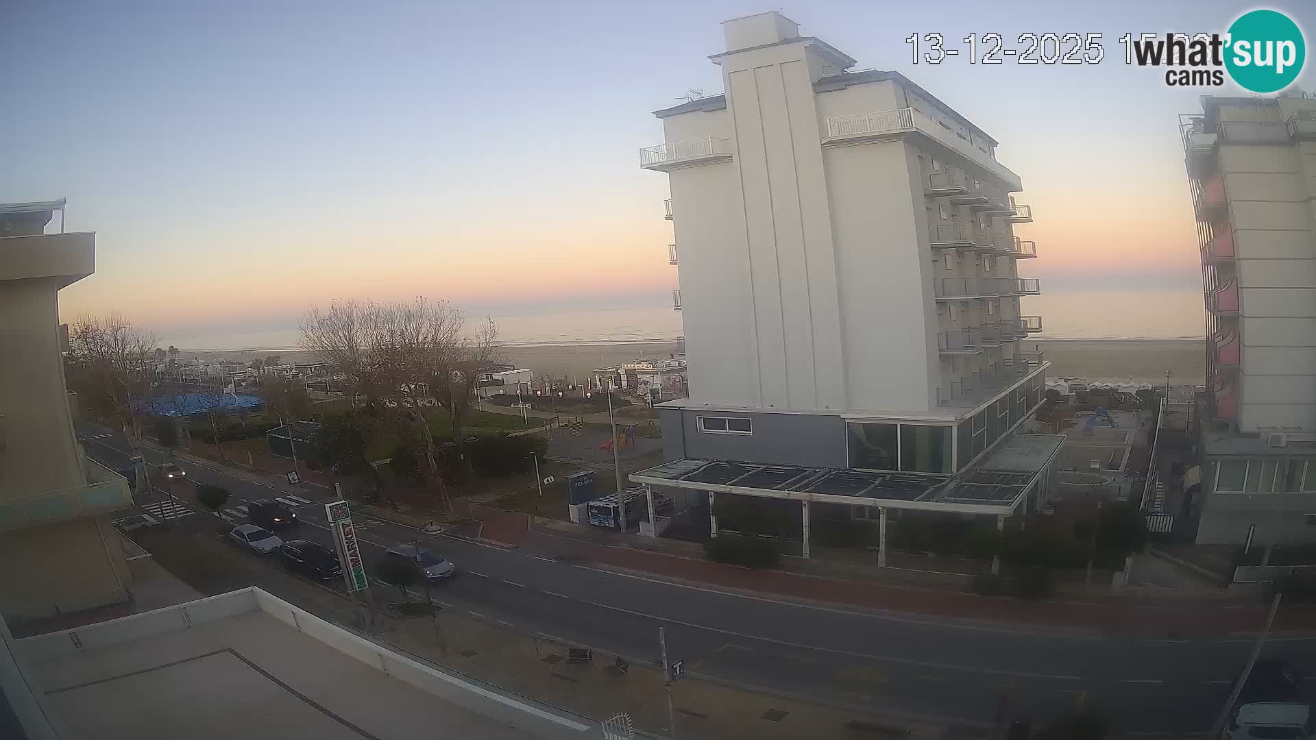 Riccione webcam playa y jardines La Malfa – Playa Bagni Oreste 115