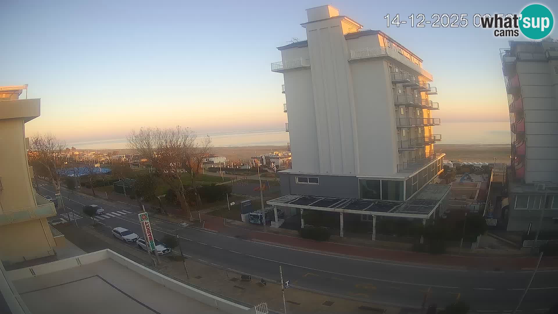 Riccione webcam plage et jardins La Malfa – Bagni Oreste plage 115