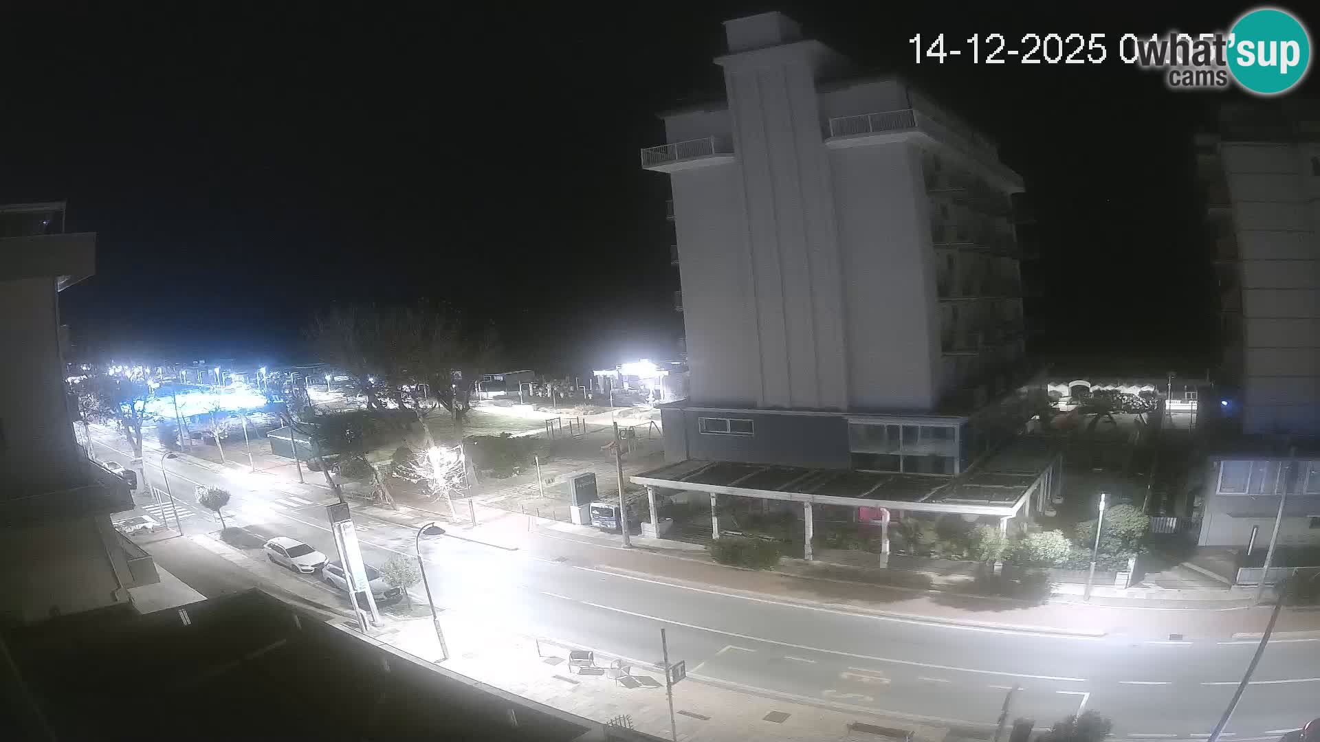 Riccione webcam playa y jardines La Malfa – Playa Bagni Oreste 115