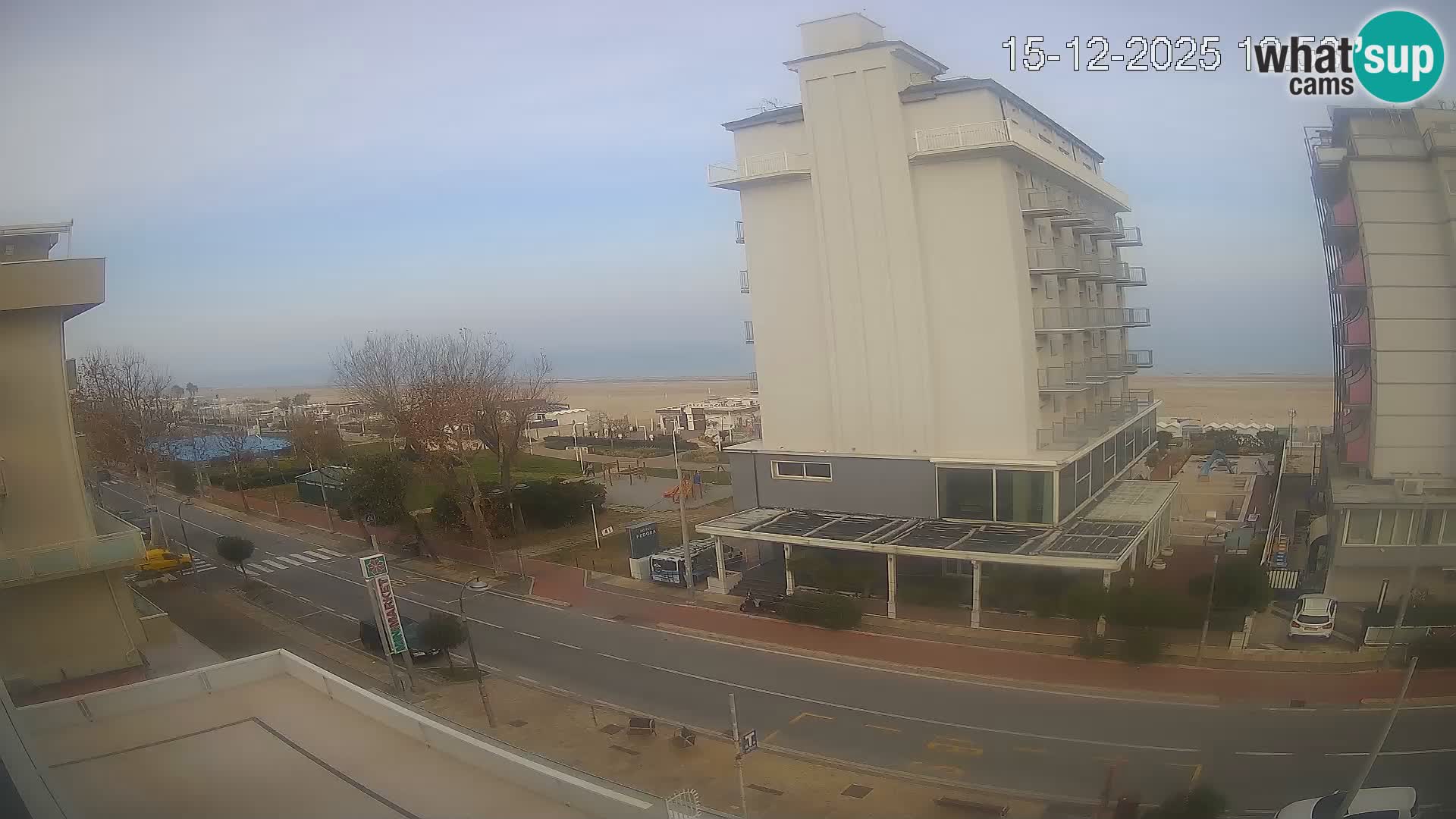 Riccione web kamera plaža i vrtovi La Malfa – plaža Bagni Oreste 115