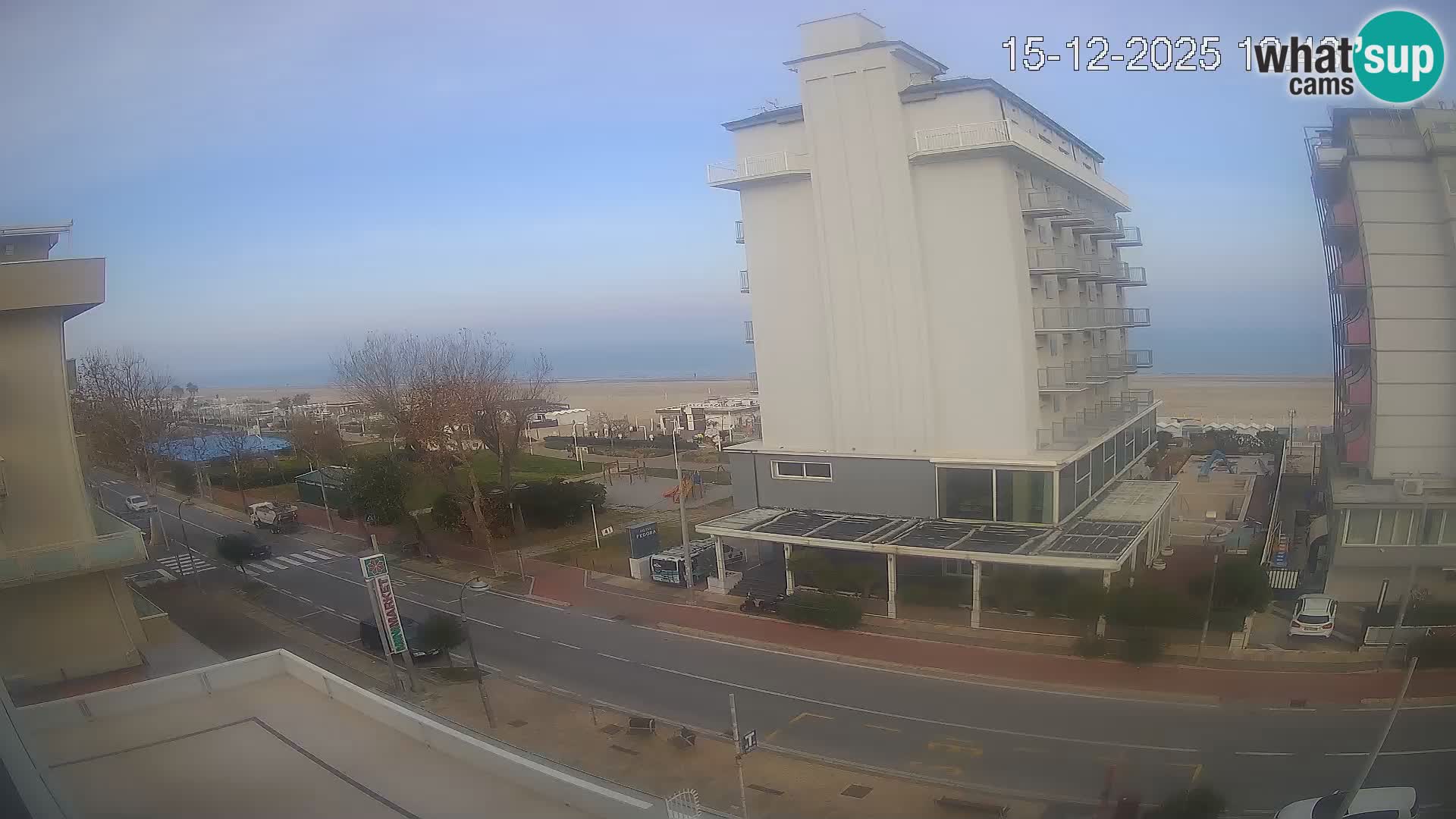 Riccione webcam plage et jardins La Malfa – Bagni Oreste plage 115