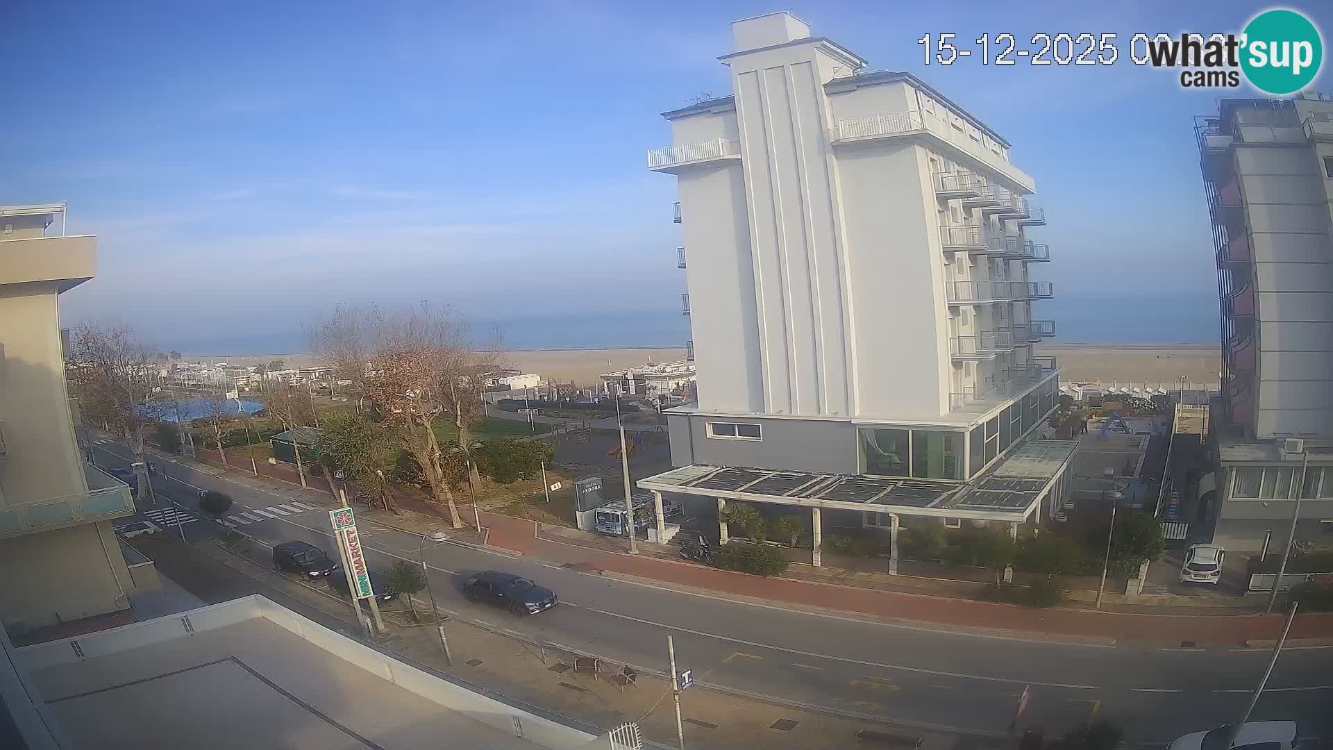 Riccione webcam playa y jardines La Malfa – Playa Bagni Oreste 115