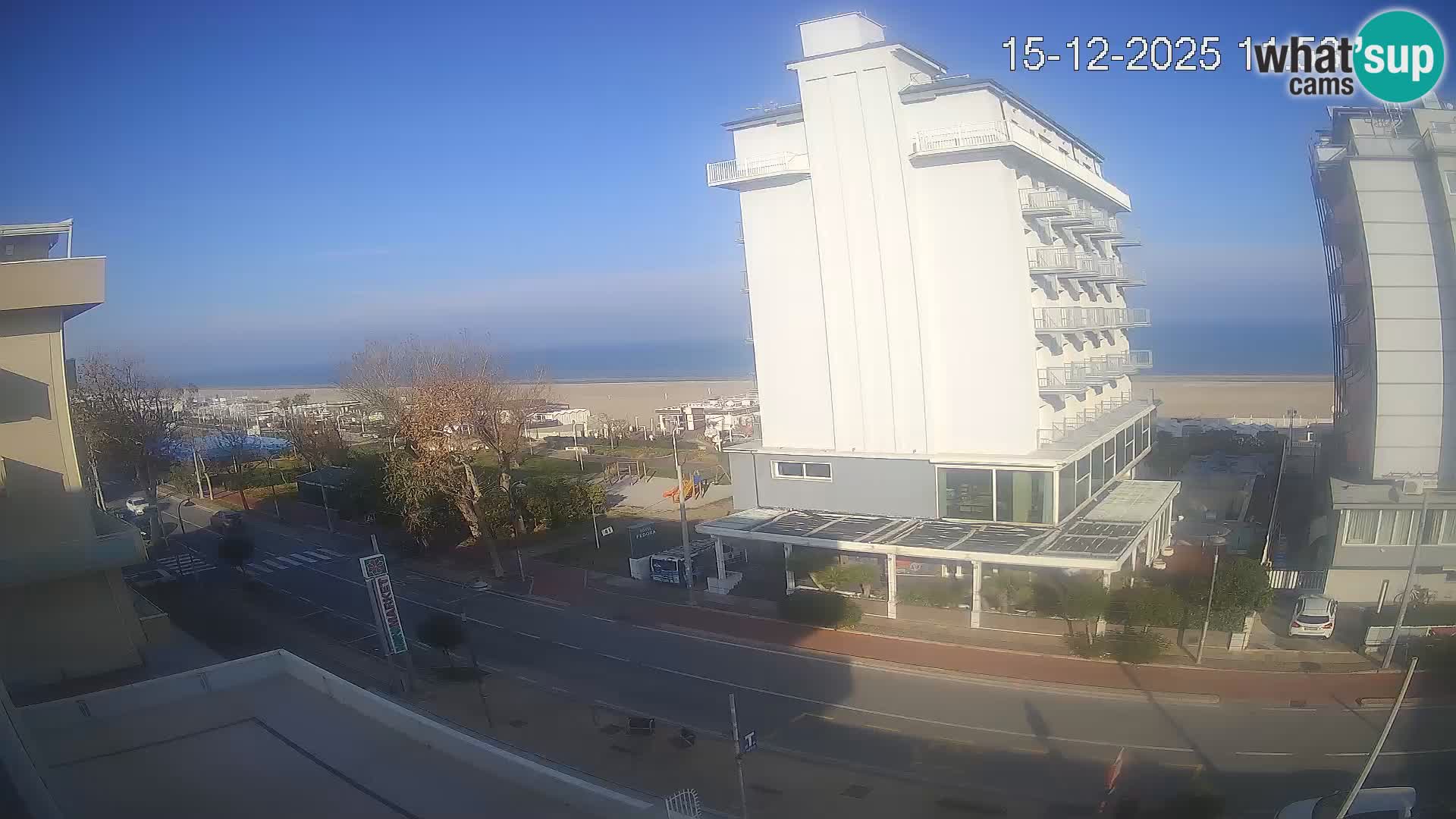 Riccione webcam plage et jardins La Malfa – Bagni Oreste plage 115