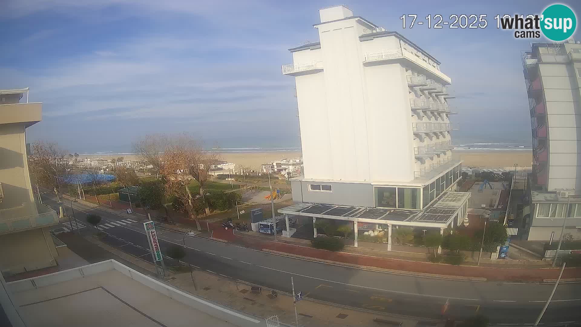 Riccione web kamera plaža i vrtovi La Malfa – plaža Bagni Oreste 115