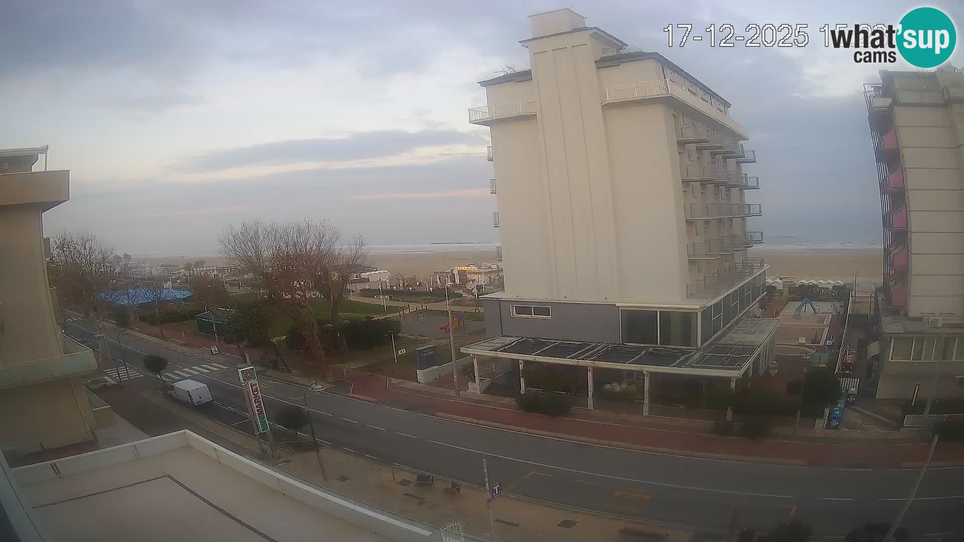 Riccione web kamera plaža i vrtovi La Malfa – plaža Bagni Oreste 115