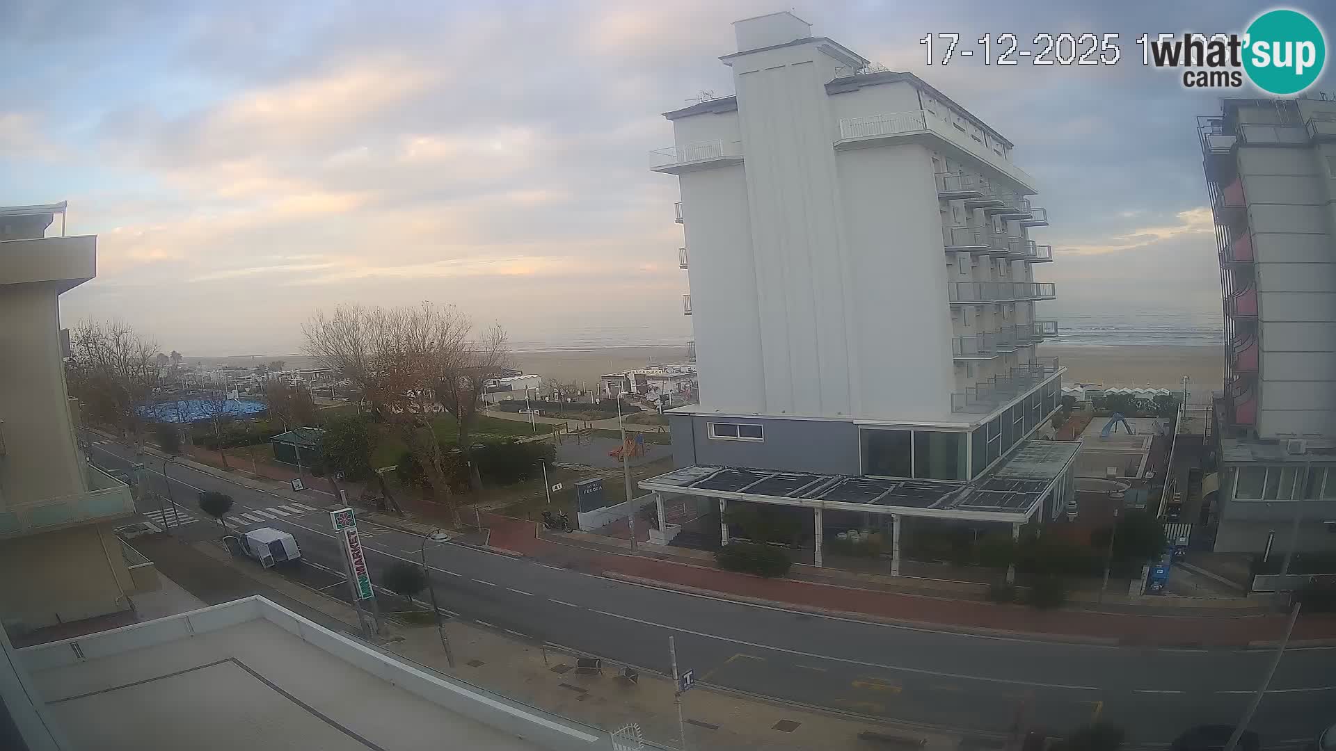 Riccione webcam playa y jardines La Malfa – Playa Bagni Oreste 115