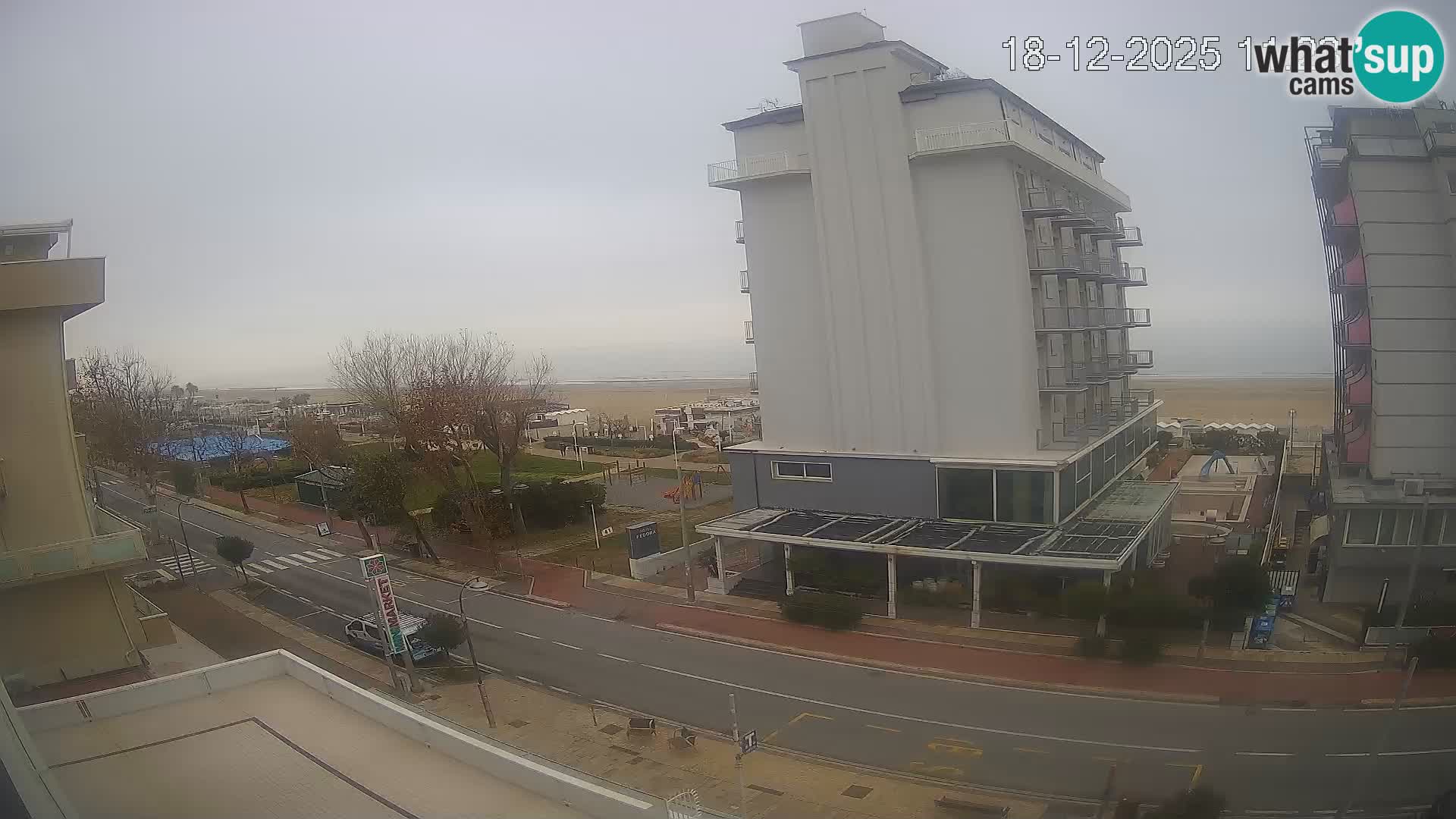 Riccione webcam plage et jardins La Malfa – Bagni Oreste plage 115