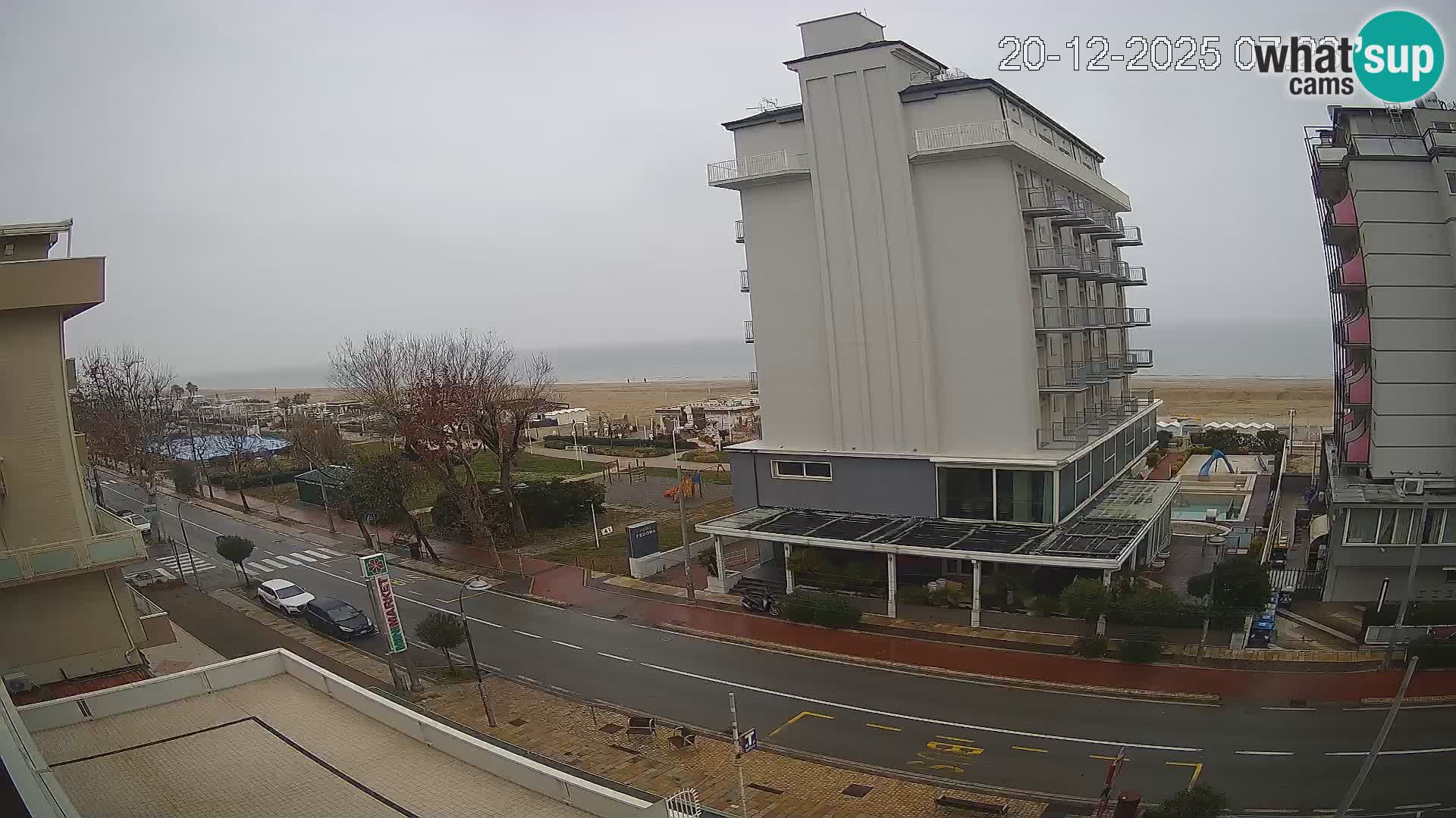 Riccione webcam plage et jardins La Malfa – Bagni Oreste plage 115