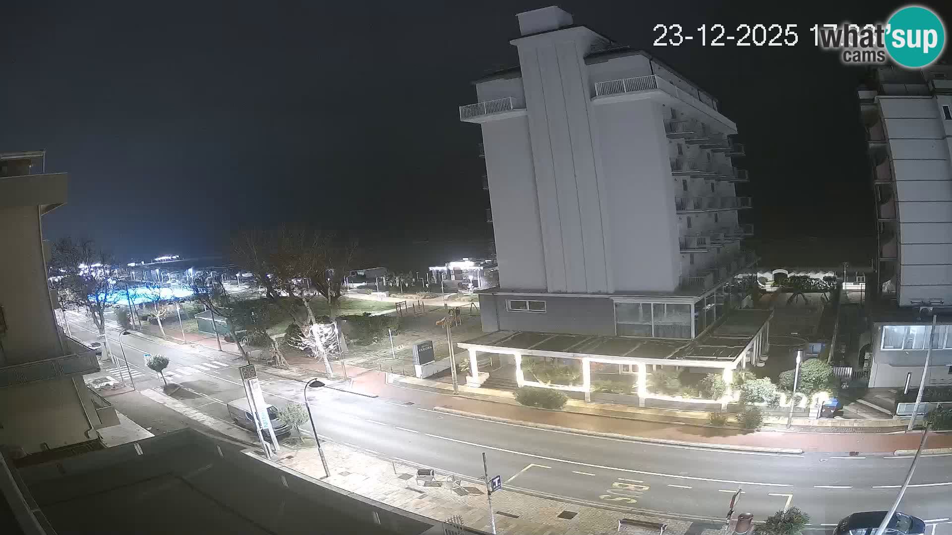 Riccione web kamera plaža i vrtovi La Malfa – plaža Bagni Oreste 115