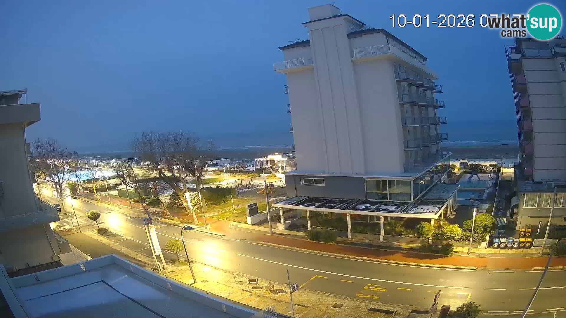 Riccione webcam plage et jardins La Malfa – Bagni Oreste plage 115