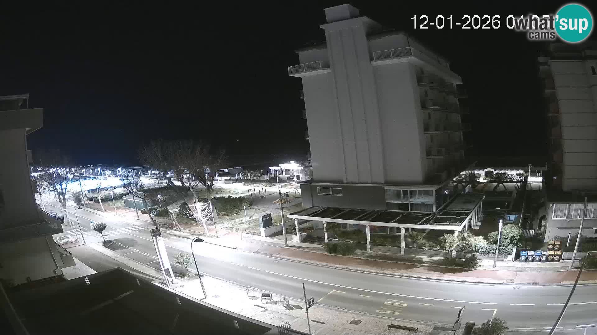 Riccione webcam playa y jardines La Malfa – Playa Bagni Oreste 115