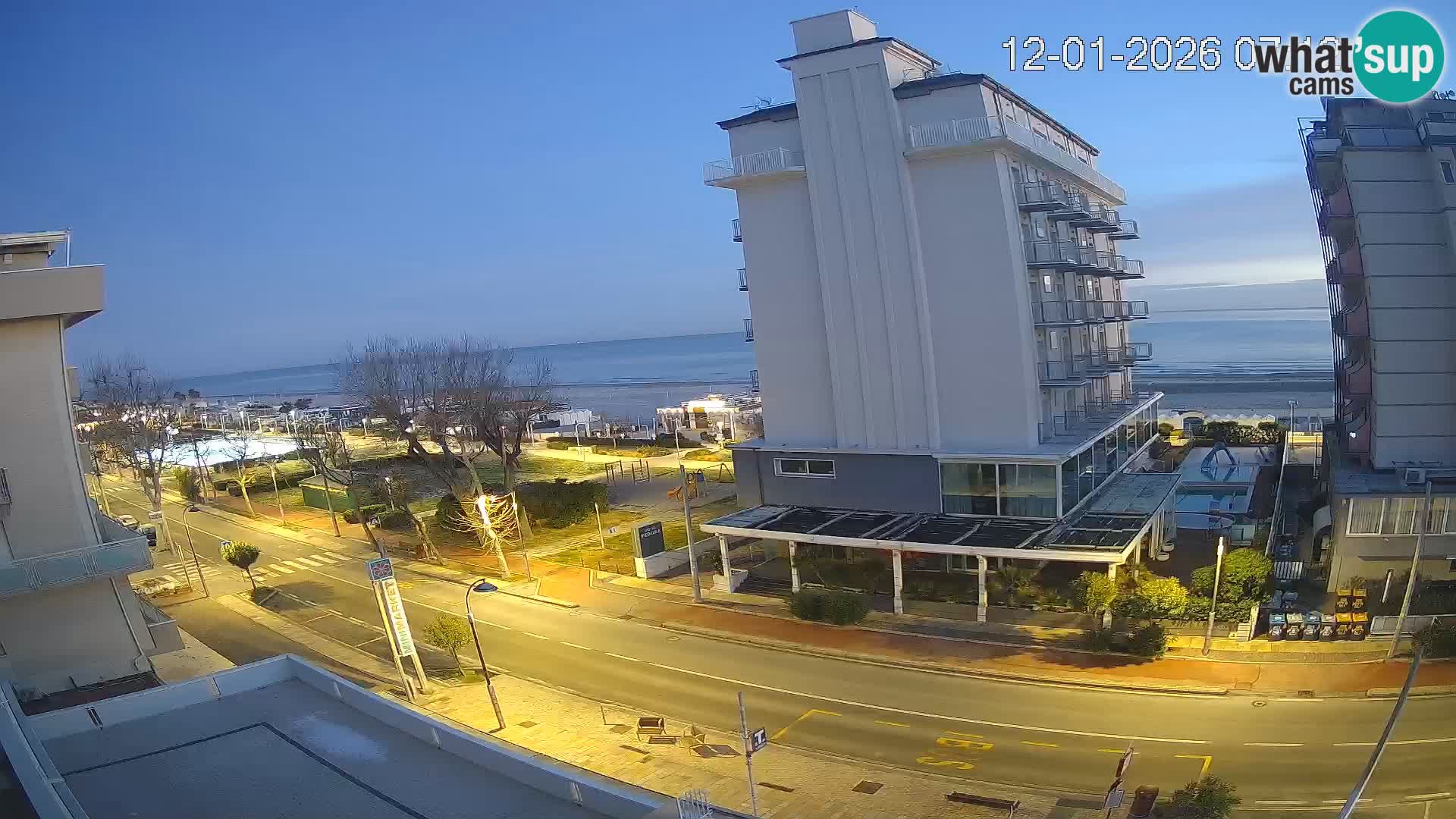 Riccione Webcam Strand und Gärten La Malfa – Bagni Oreste Strand 115