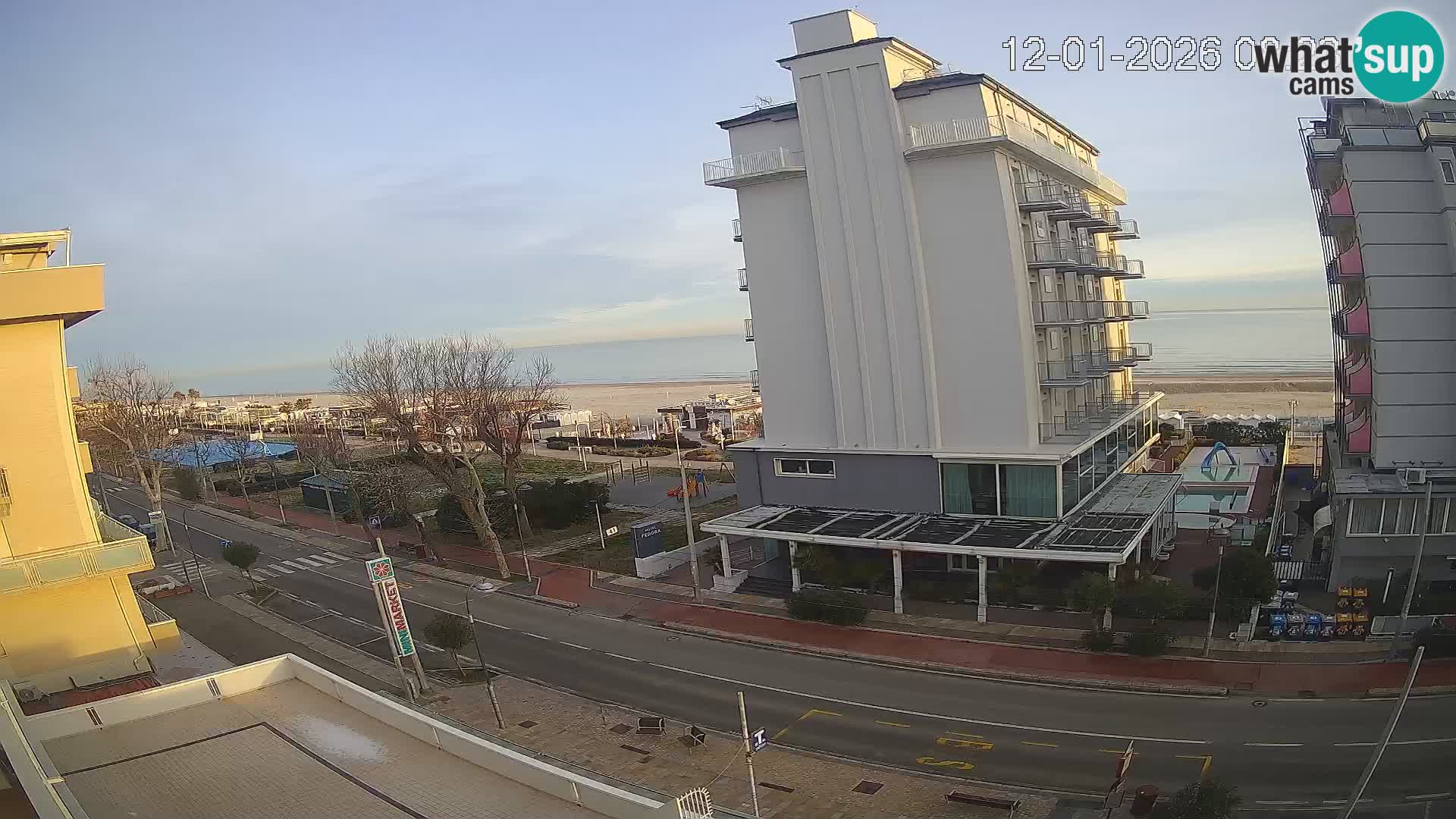 Riccione Webcam Strand und Gärten La Malfa – Bagni Oreste Strand 115