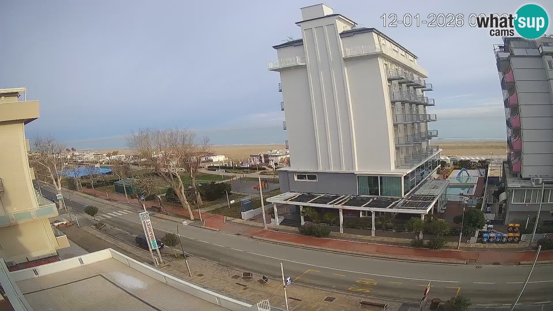 Riccione webcam playa y jardines La Malfa – Playa Bagni Oreste 115