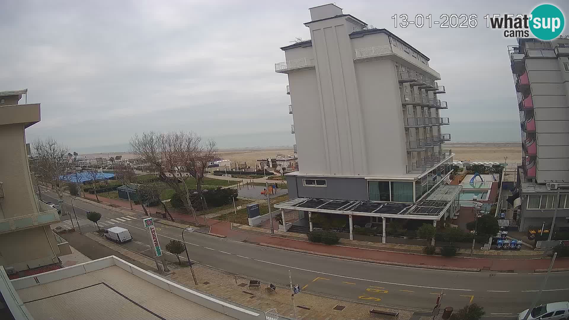 Riccione webcam playa y jardines La Malfa – Playa Bagni Oreste 115