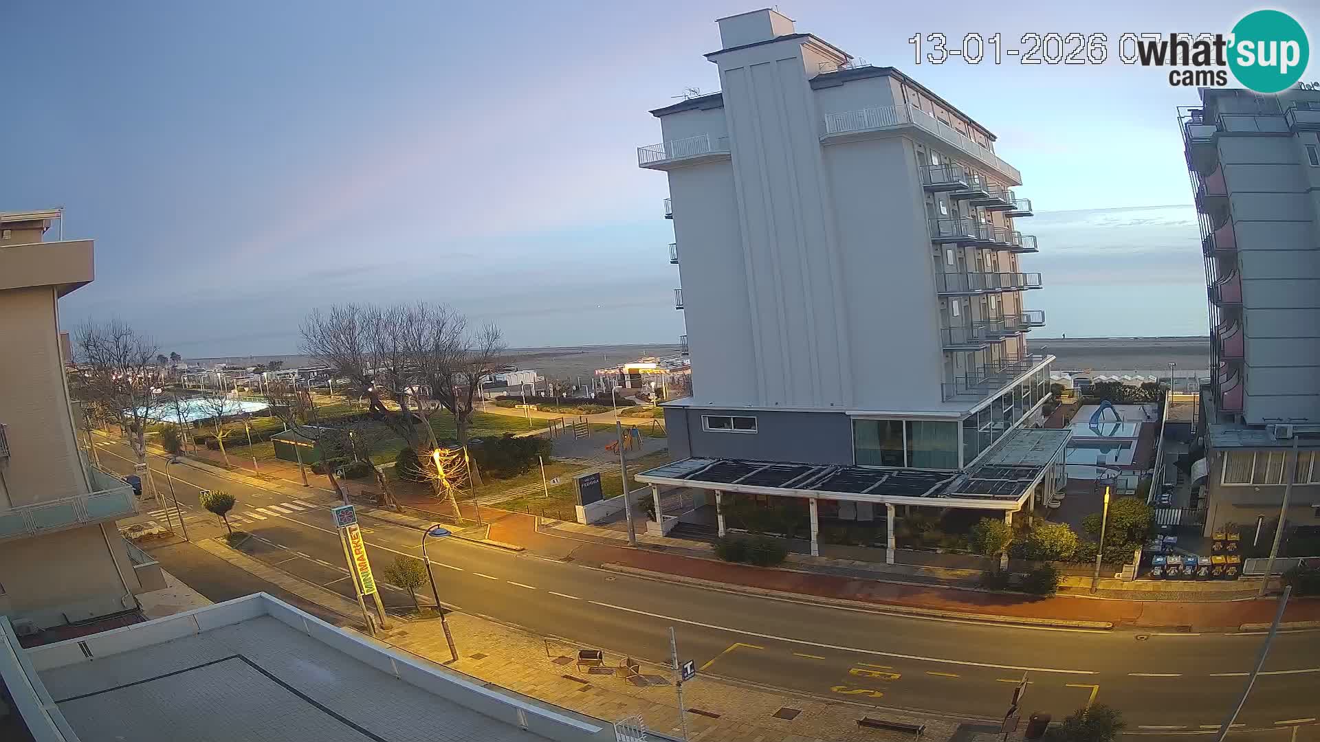 Riccione webcam playa y jardines La Malfa – Playa Bagni Oreste 115