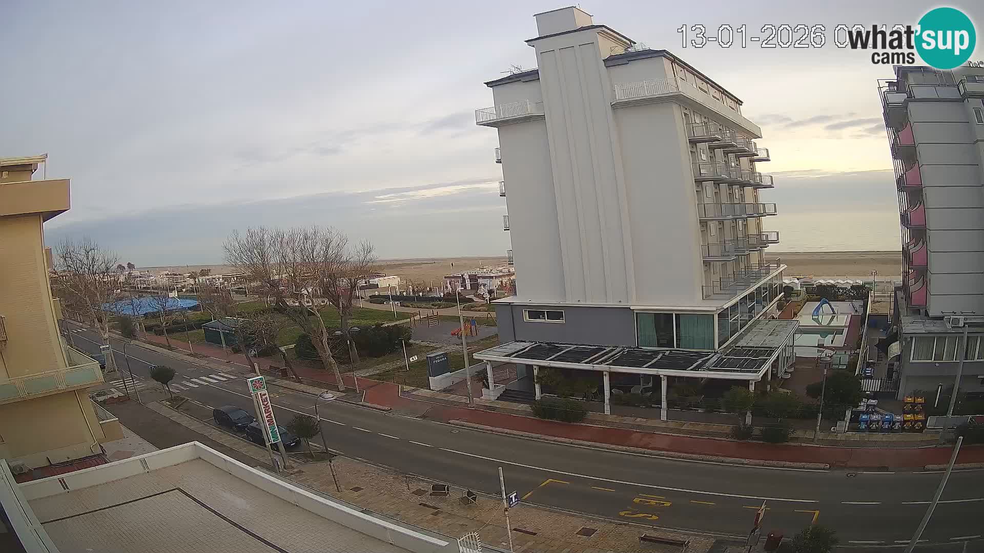 Riccione webcam playa y jardines La Malfa – Playa Bagni Oreste 115