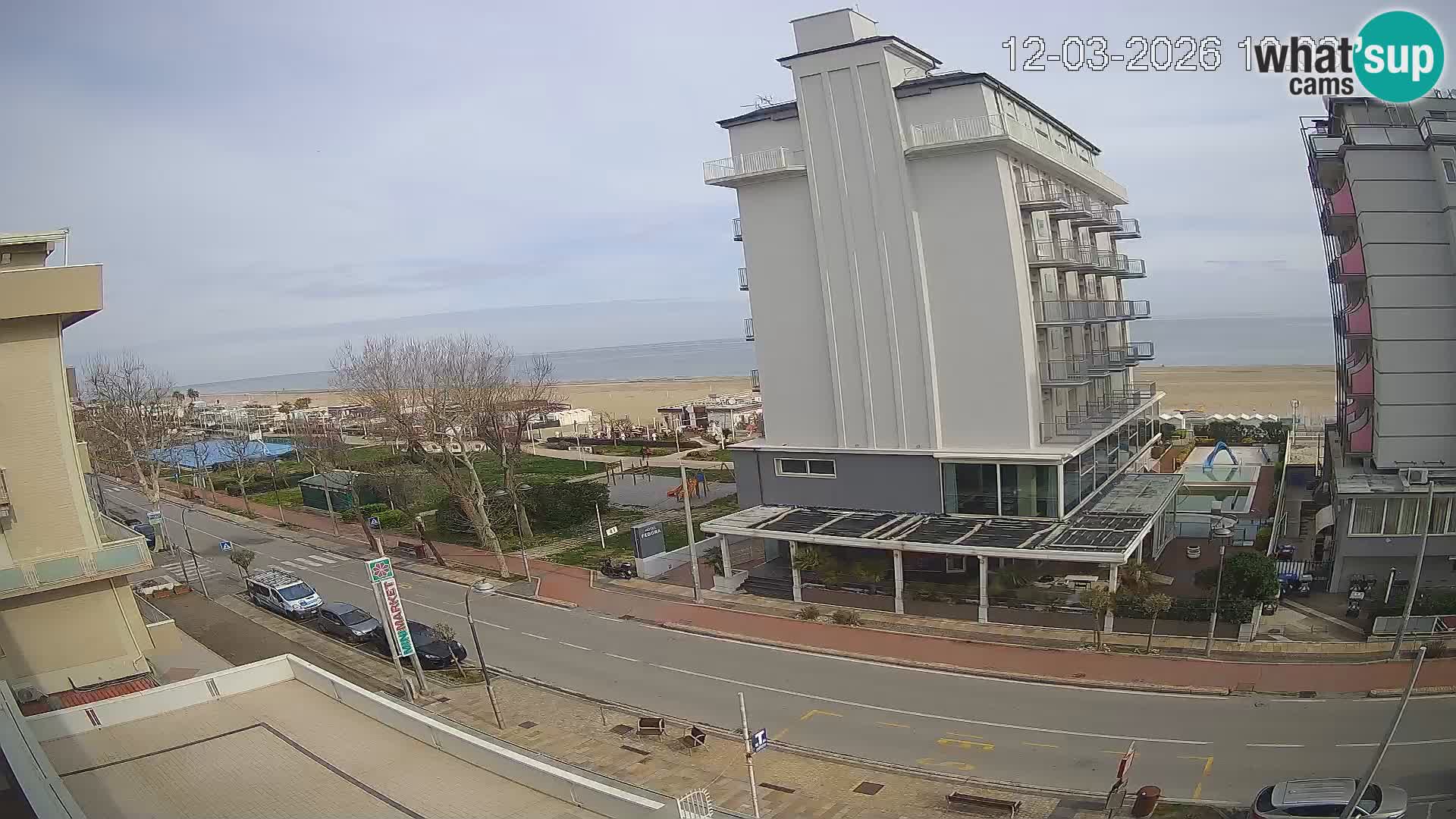 Riccione webcam spiaggia e giardini La Malfa – Bagni Oreste spiaggia 115