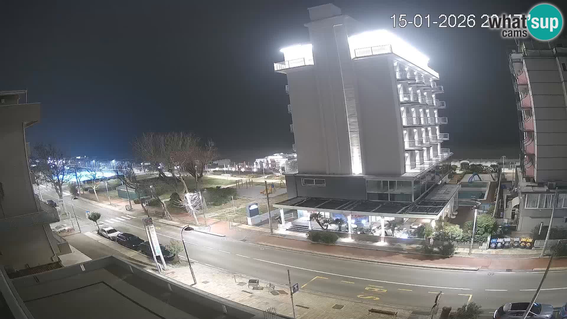 Riccione webcam playa y jardines La Malfa – Playa Bagni Oreste 115