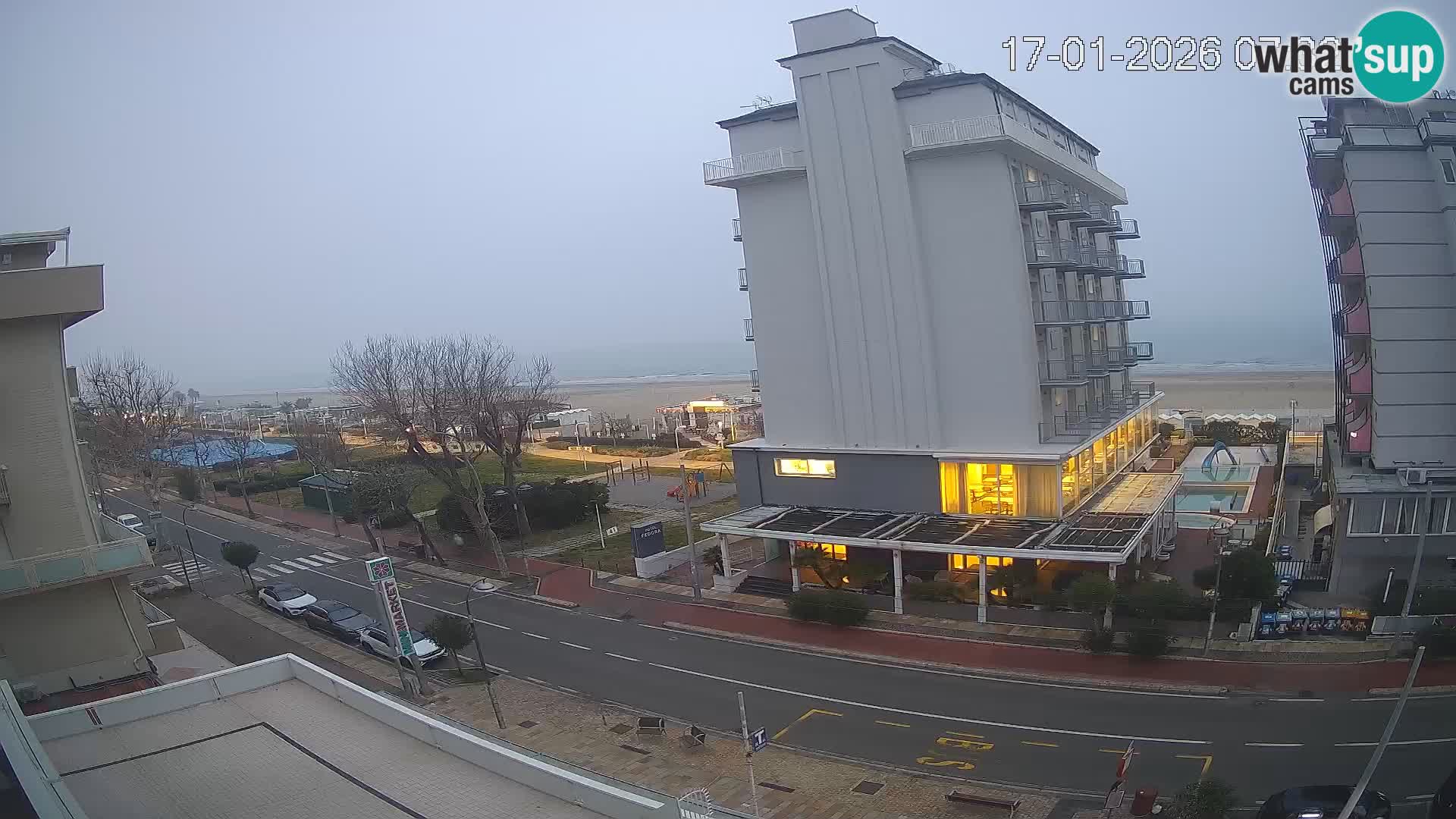 Riccione webcam playa y jardines La Malfa – Playa Bagni Oreste 115