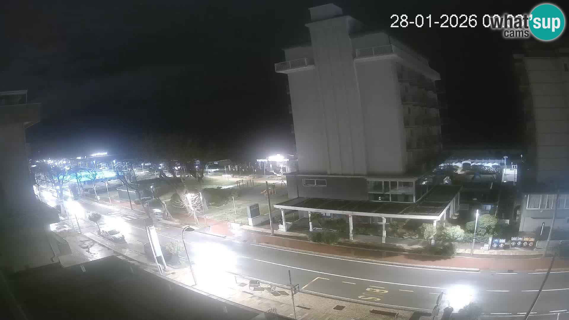 Riccione webcam plage et jardins La Malfa – Bagni Oreste plage 115