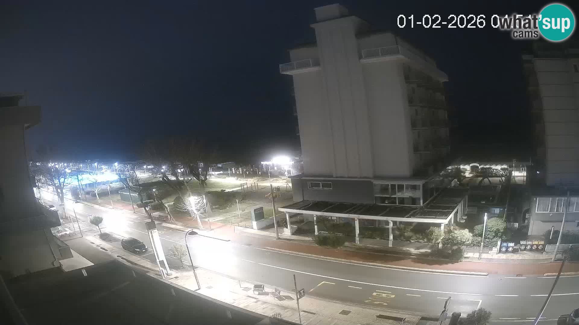 Riccione webcam plage et jardins La Malfa – Bagni Oreste plage 115