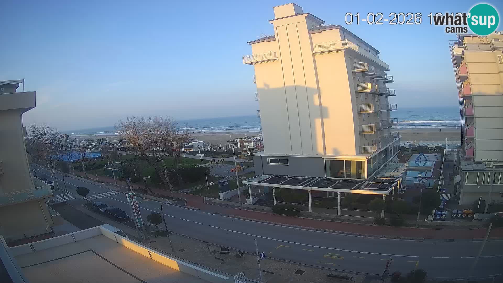 Riccione webcam spiaggia e giardini La Malfa – Bagni Oreste spiaggia 115