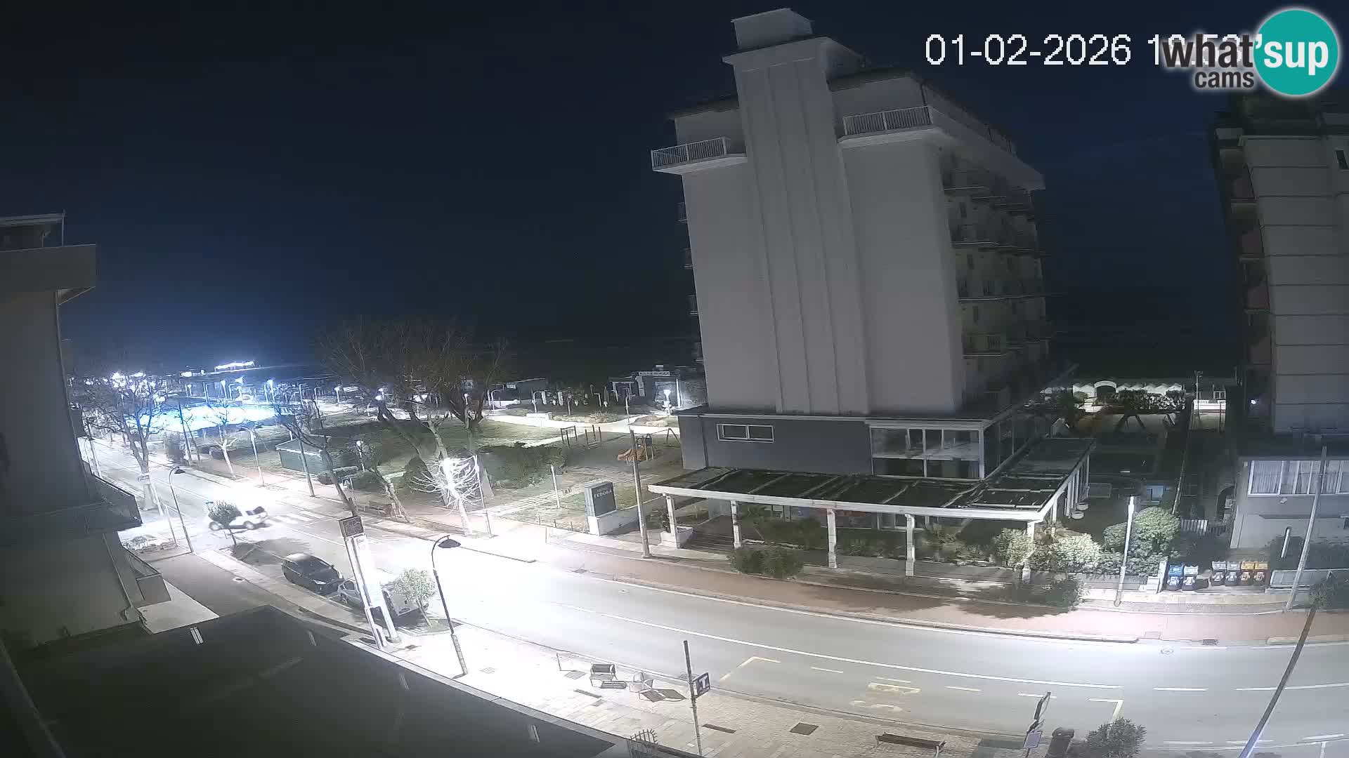 Riccione webcam plage et jardins La Malfa – Bagni Oreste plage 115