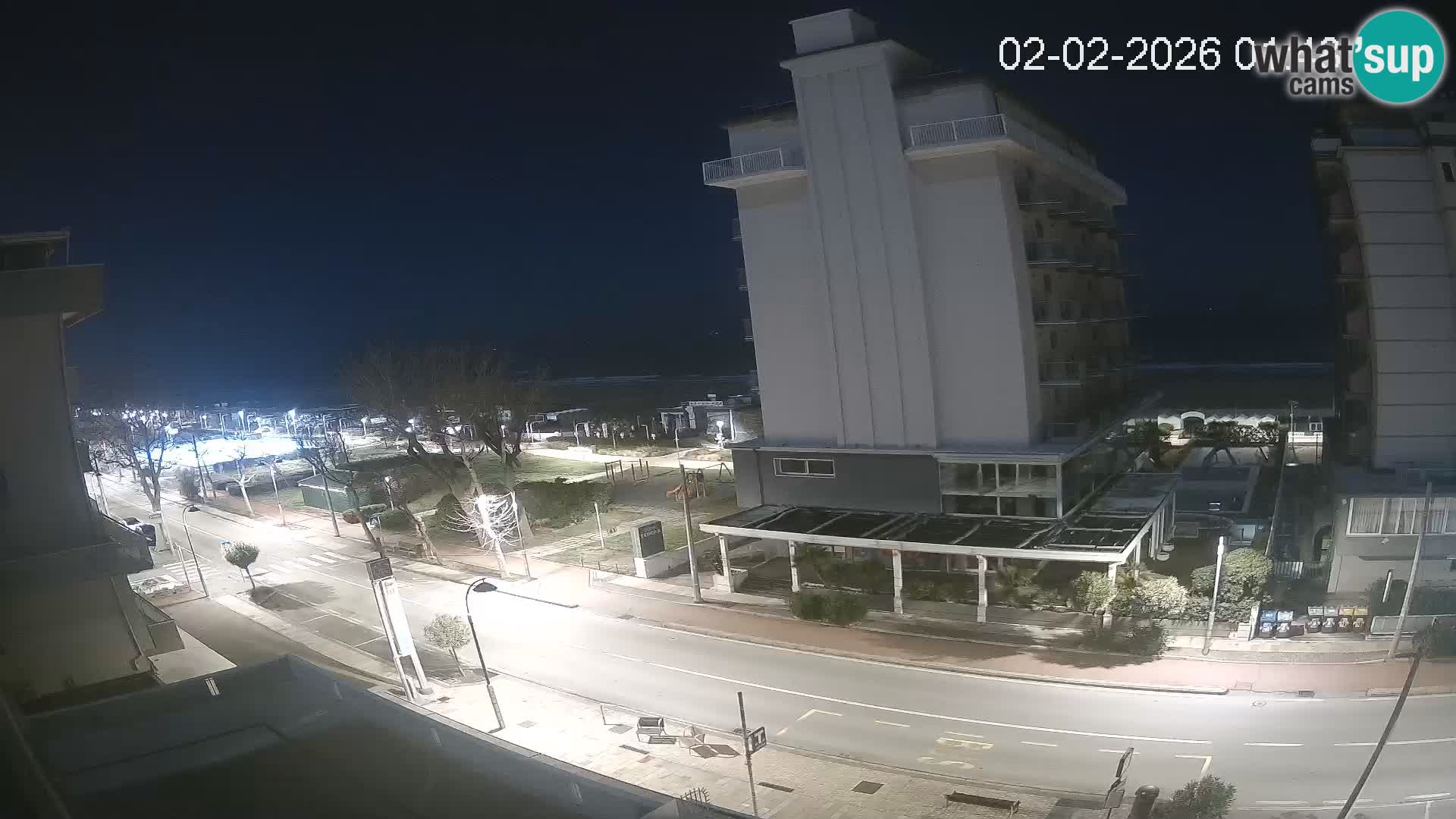 Riccione web kamera plaža i vrtovi La Malfa – plaža Bagni Oreste 115