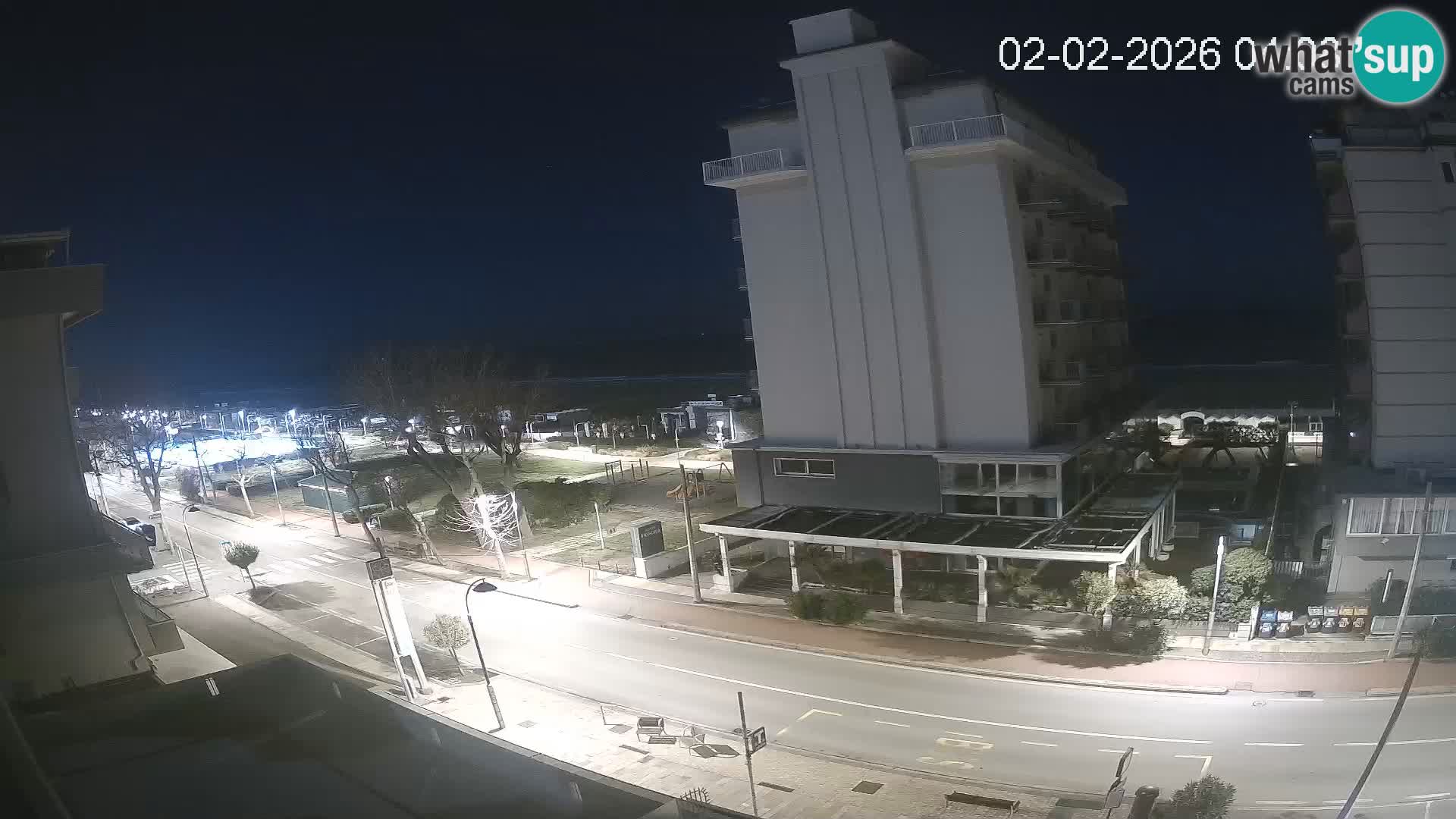 Plaža s spletno kamero Riccione in vrtovi La Malfa – plaža Bagni Oreste 115