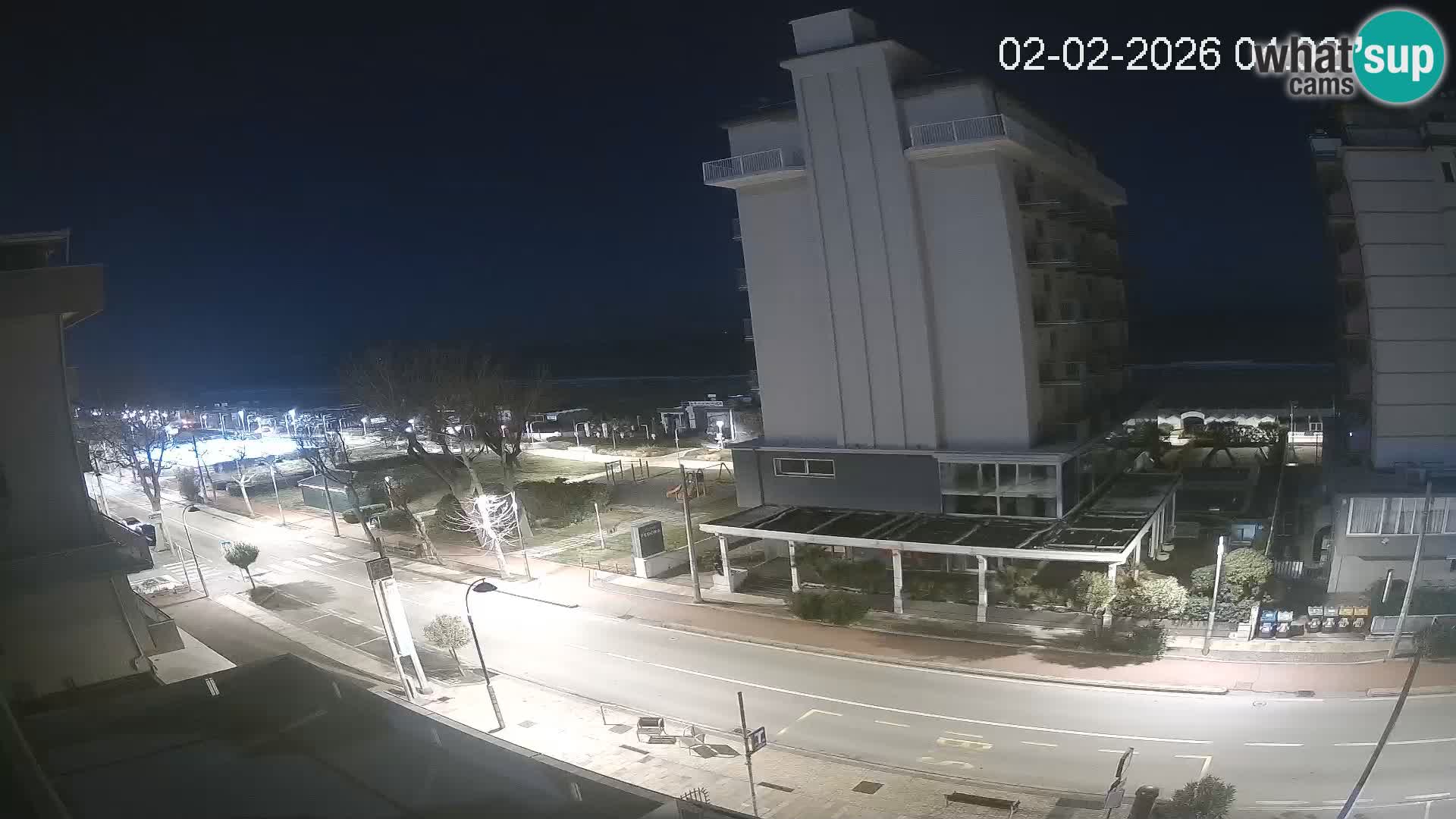 Riccione web kamera plaža i vrtovi La Malfa – plaža Bagni Oreste 115