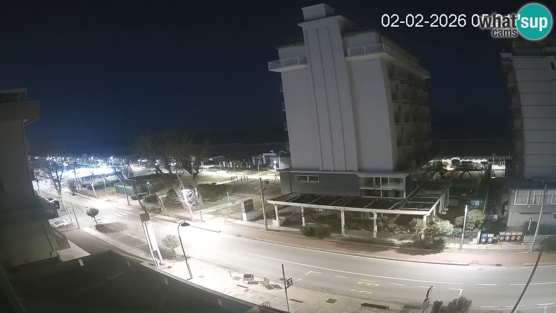 Riccione web kamera plaža i vrtovi La Malfa – plaža Bagni Oreste 115