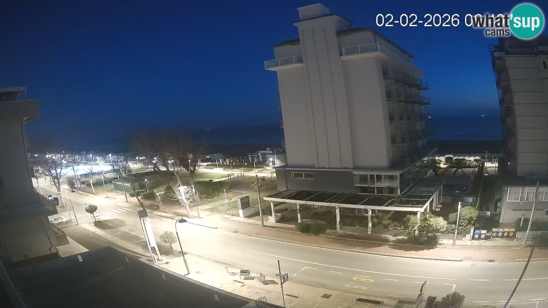 Riccione Webcam Strand und Gärten La Malfa – Bagni Oreste Strand 115