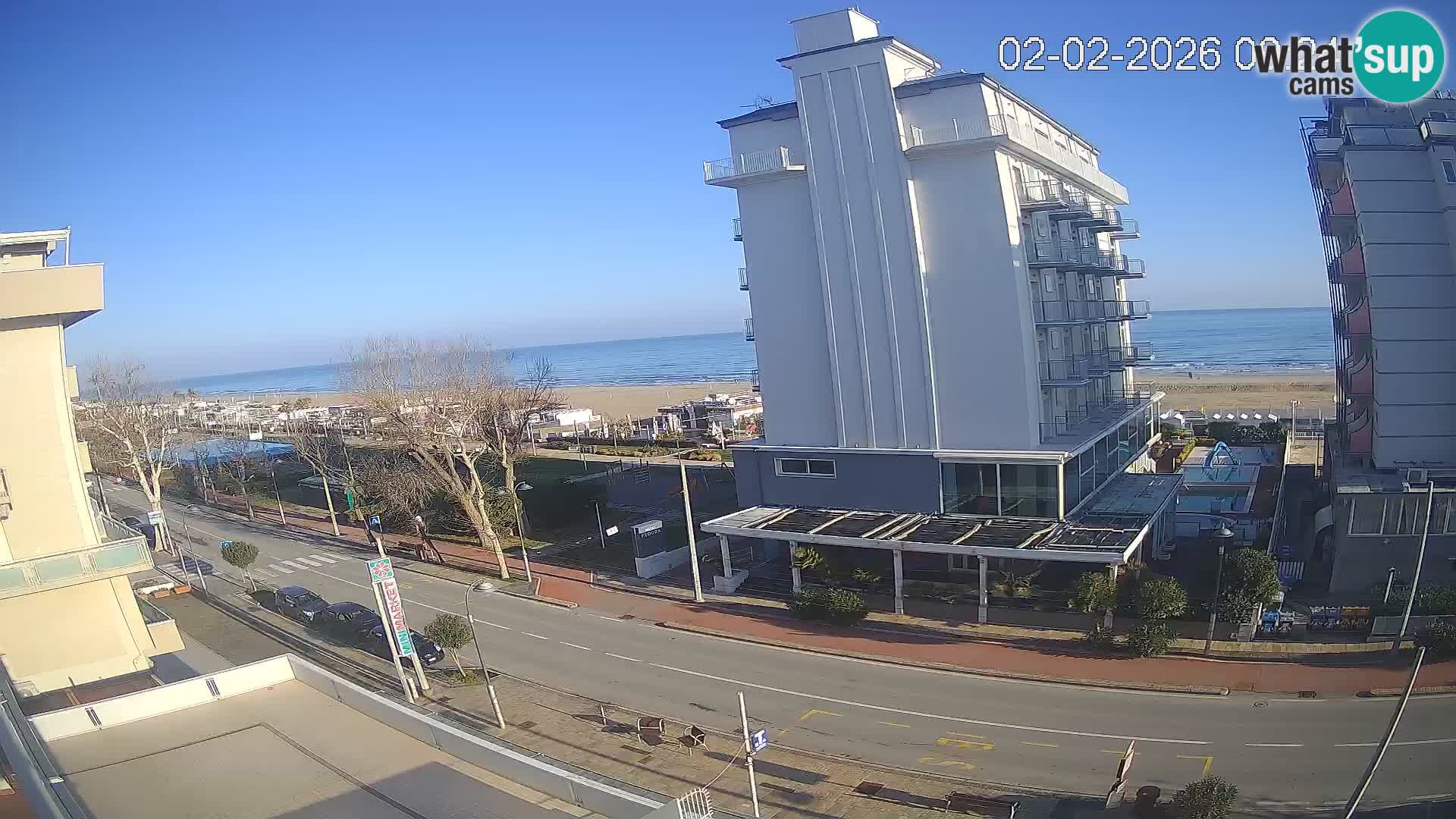 Riccione Webcam Strand und Gärten La Malfa – Bagni Oreste Strand 115