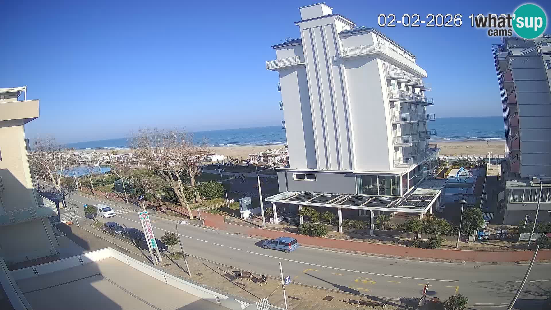 Riccione webcam plage et jardins La Malfa – Bagni Oreste plage 115