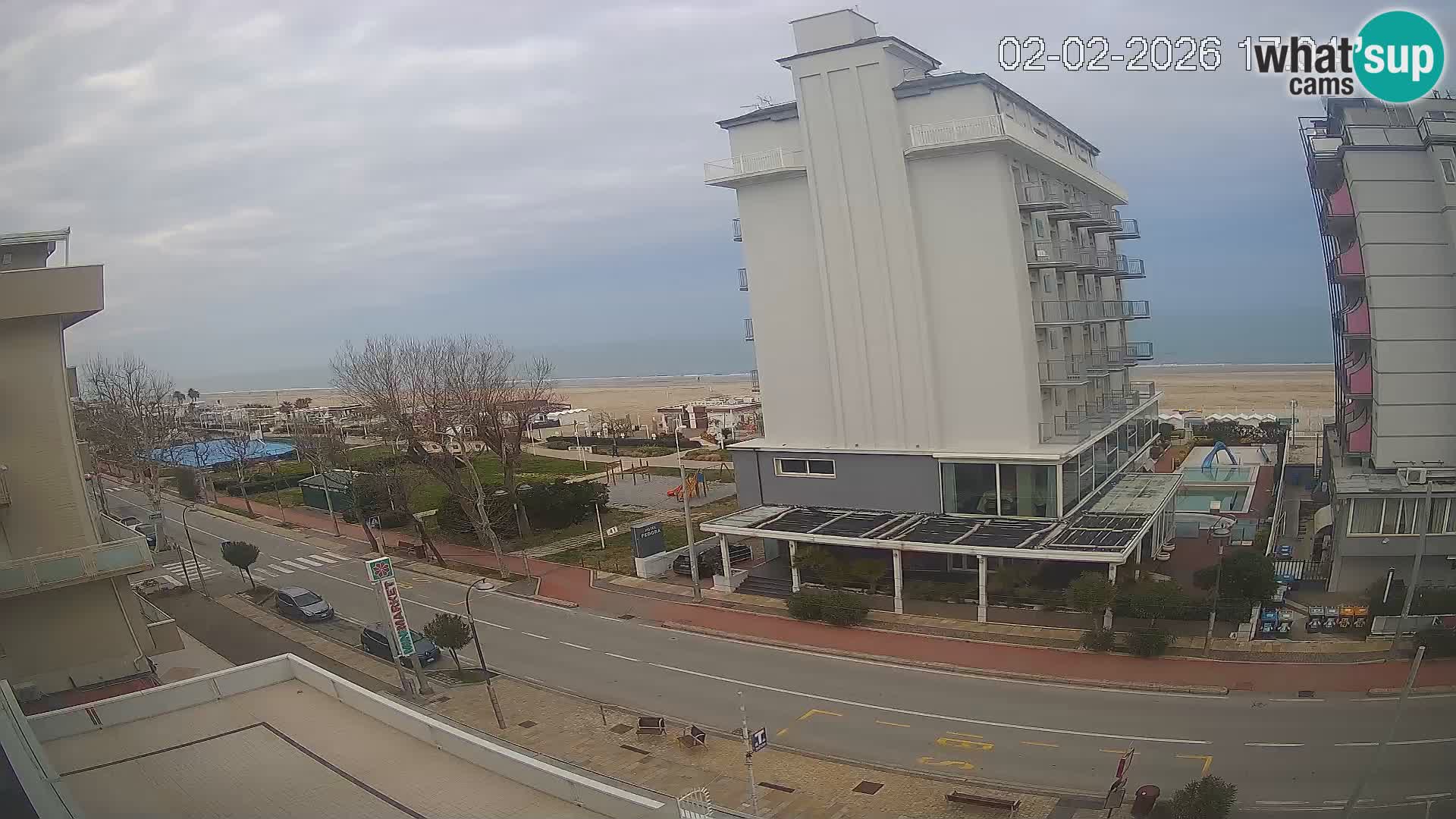 Riccione Webcam Strand und Gärten La Malfa – Bagni Oreste Strand 115
