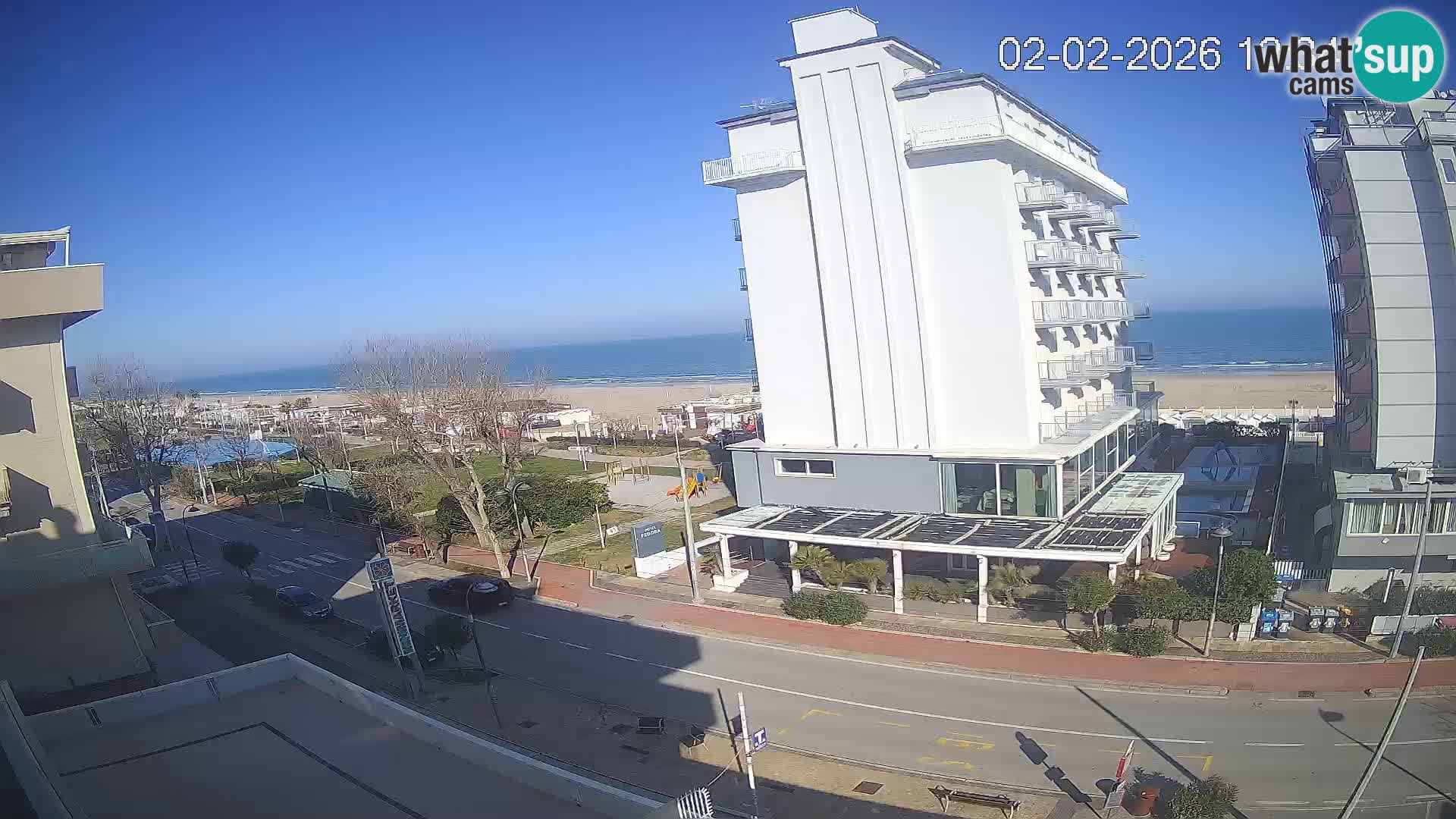 Riccione Webcam Strand und Gärten La Malfa – Bagni Oreste Strand 115