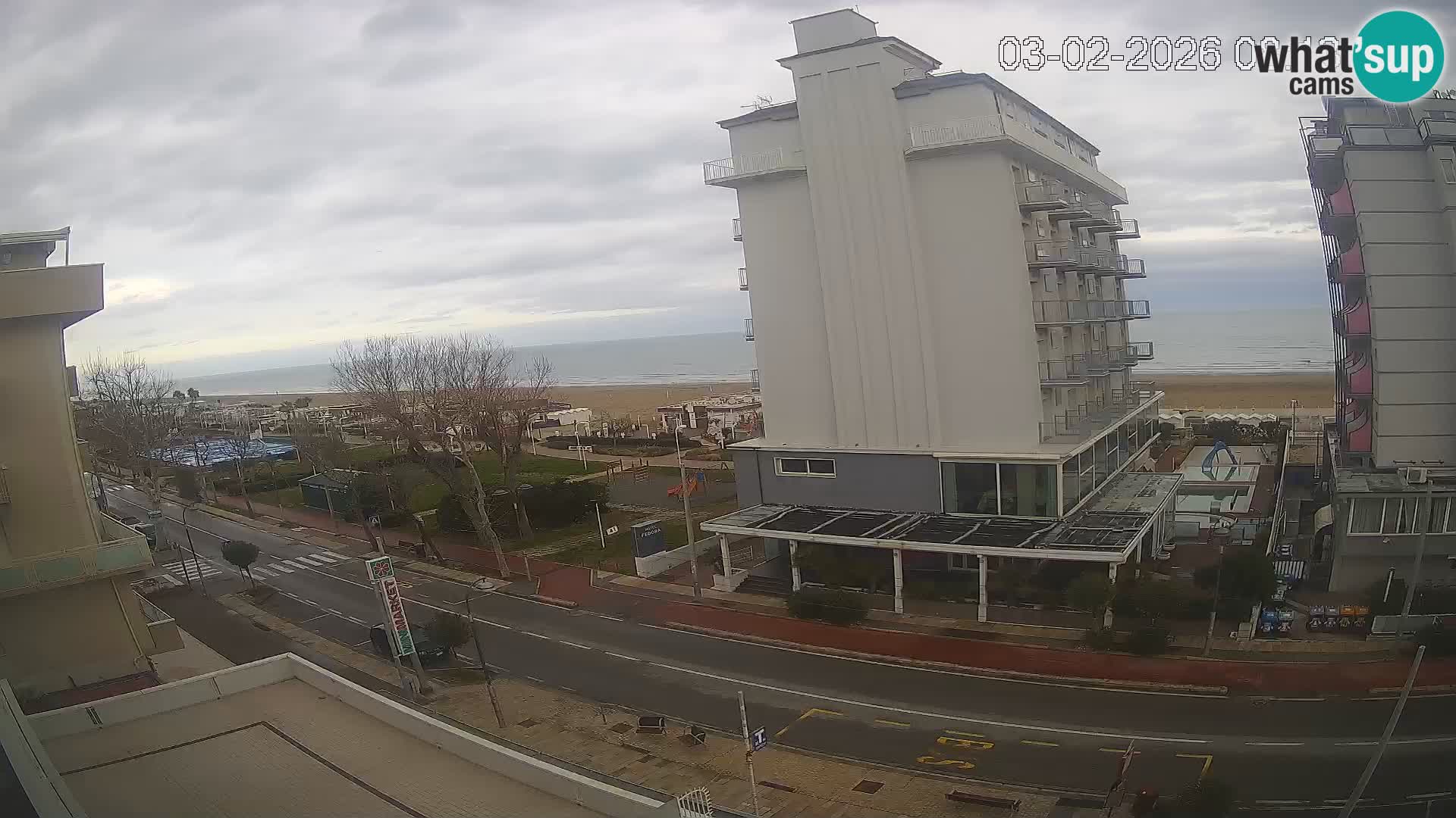 Riccione Webcam Strand und Gärten La Malfa – Bagni Oreste Strand 115