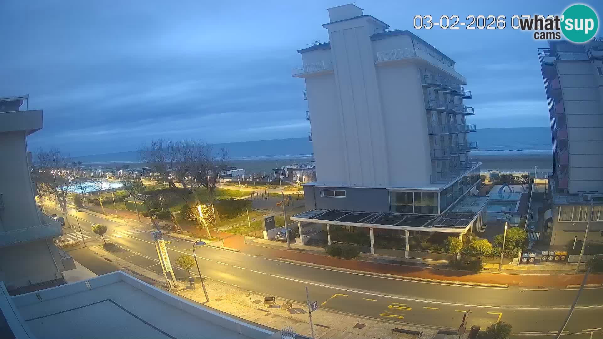 Riccione webcam spiaggia e giardini La Malfa – Bagni Oreste spiaggia 115