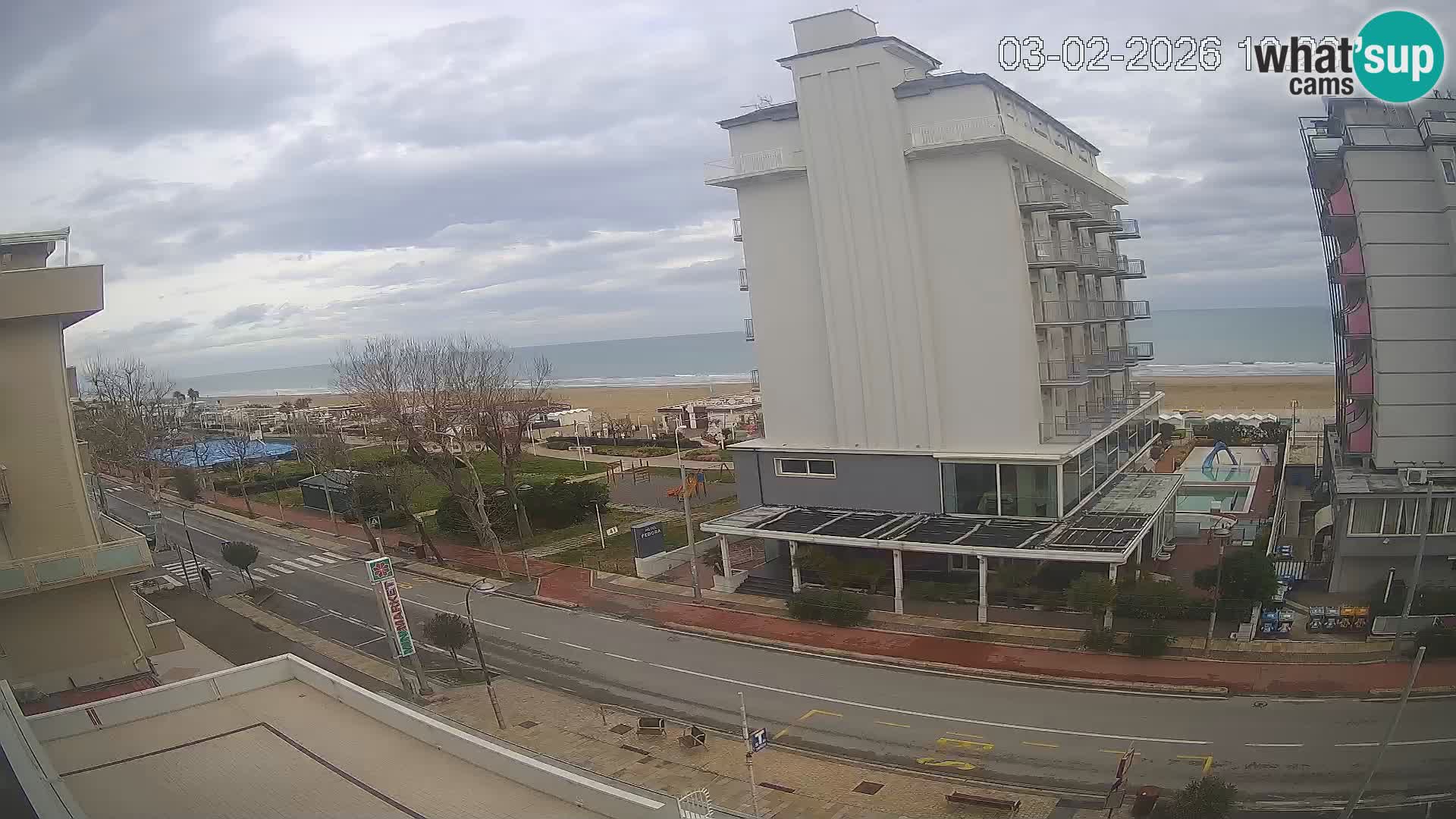 Riccione webcam plage et jardins La Malfa – Bagni Oreste plage 115